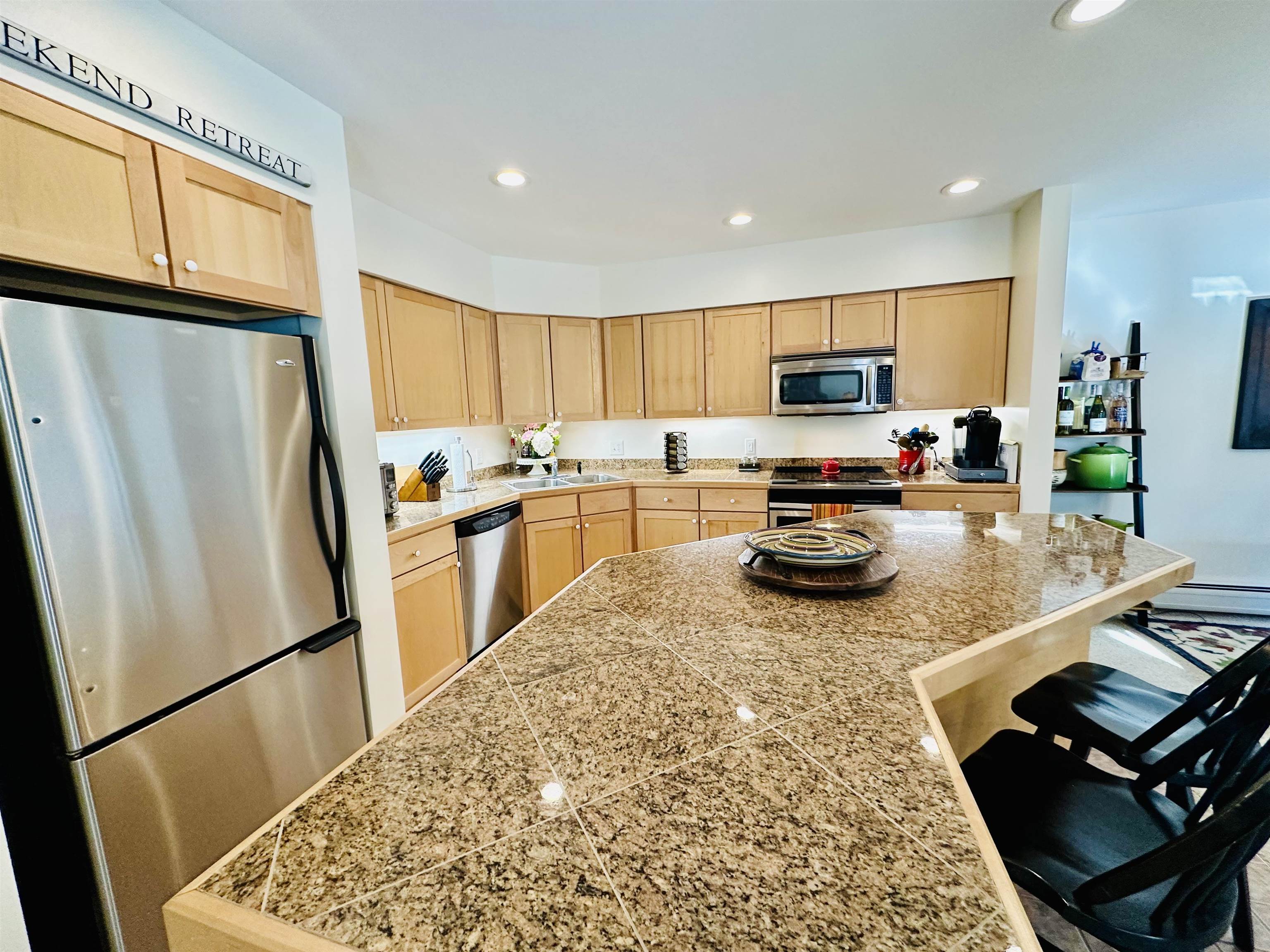 Kitchen stainless steel appliances