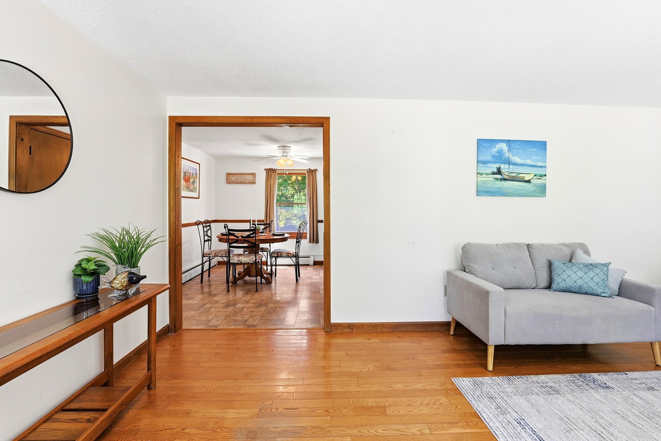 Living Room w/ hardwood flooring