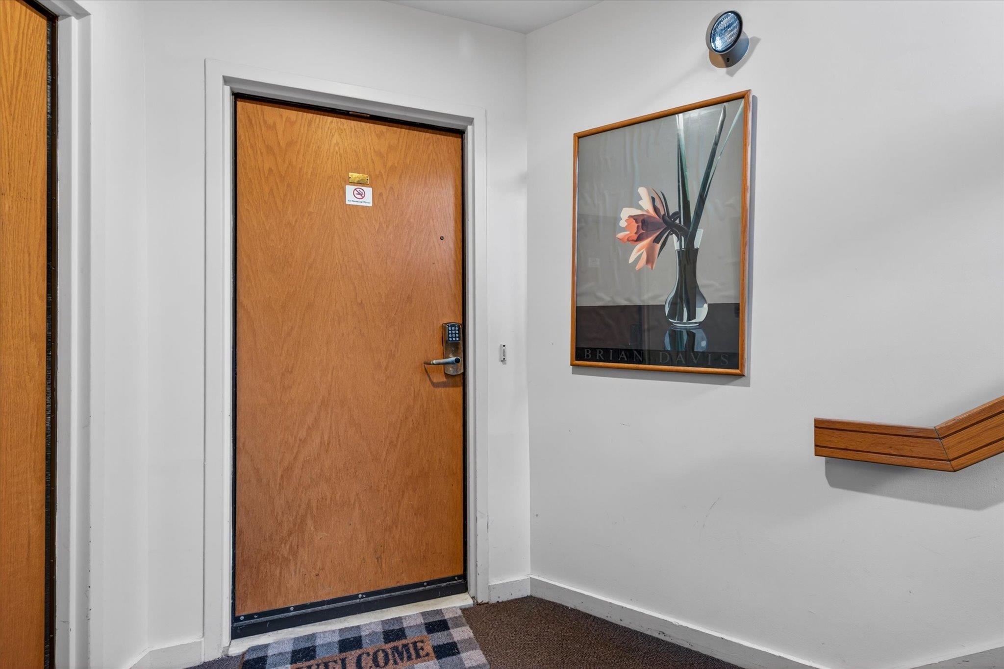 Entry door to unit from common stairway