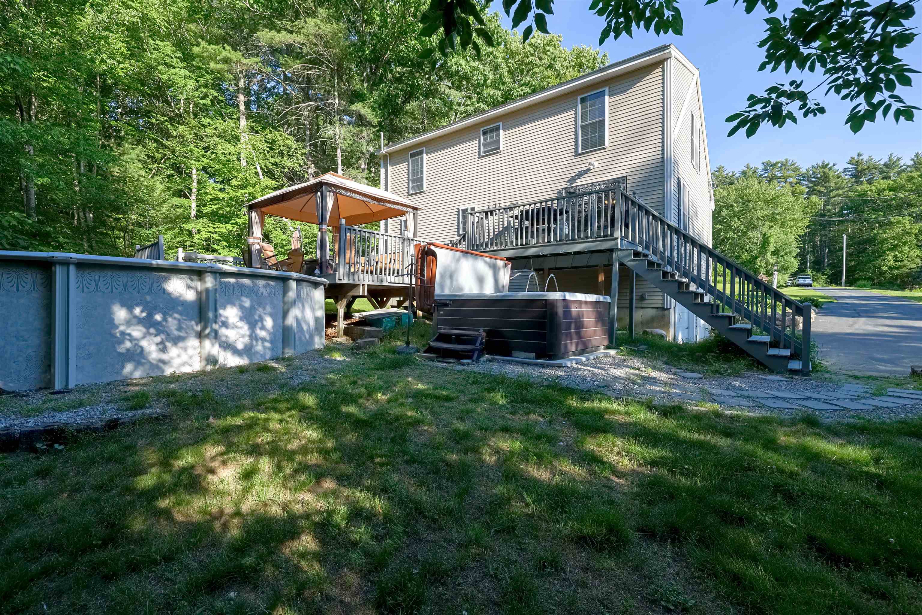 Rear side of home
