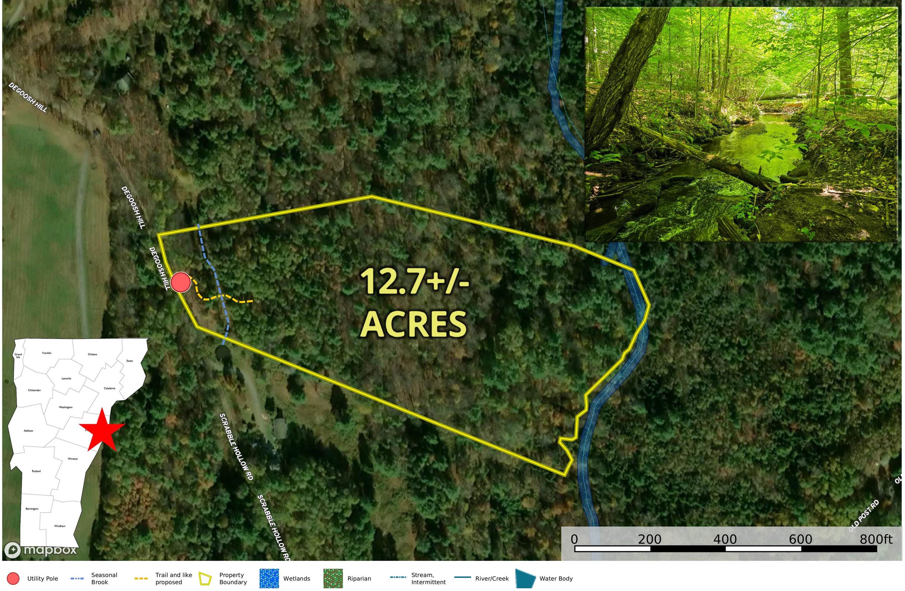 Bradford VT&nbsp;Land for sale $$88,000 | 12.7 Acres  | Price Per Acre $0 