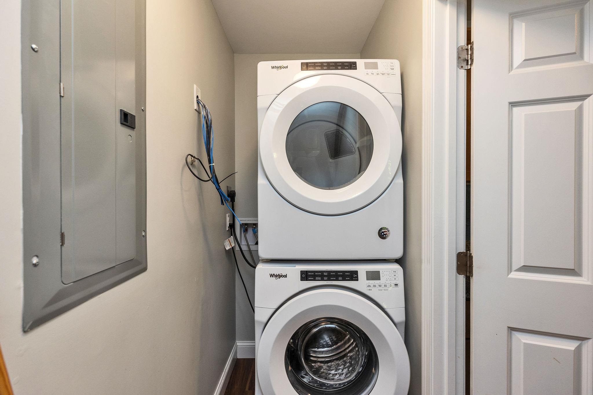 First floor laundry