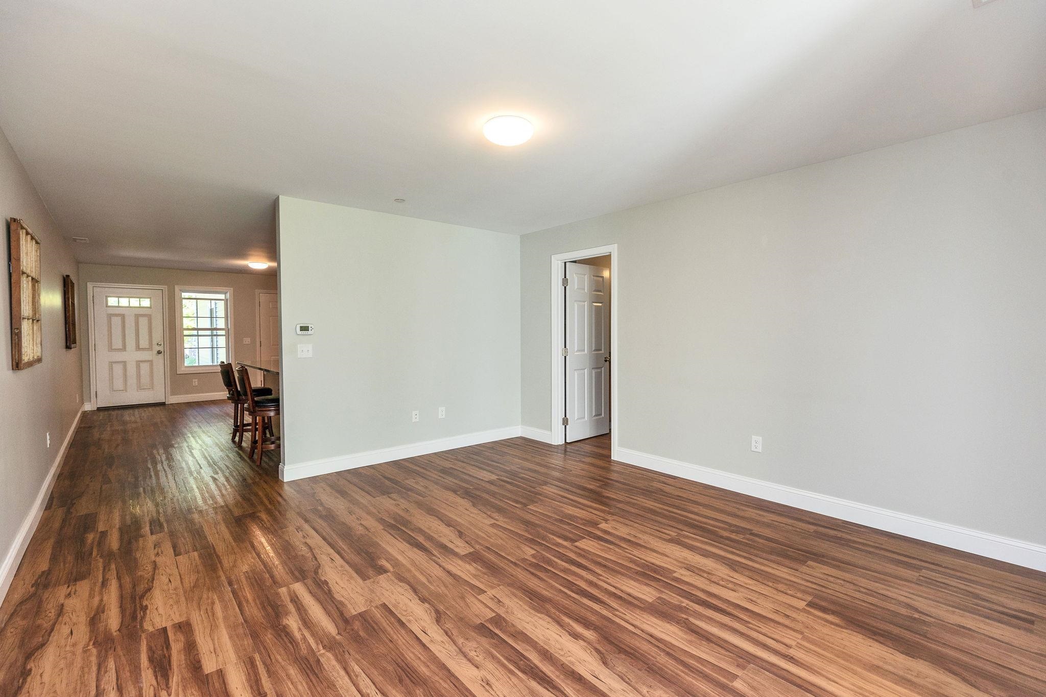Large living room with 1/2 bath