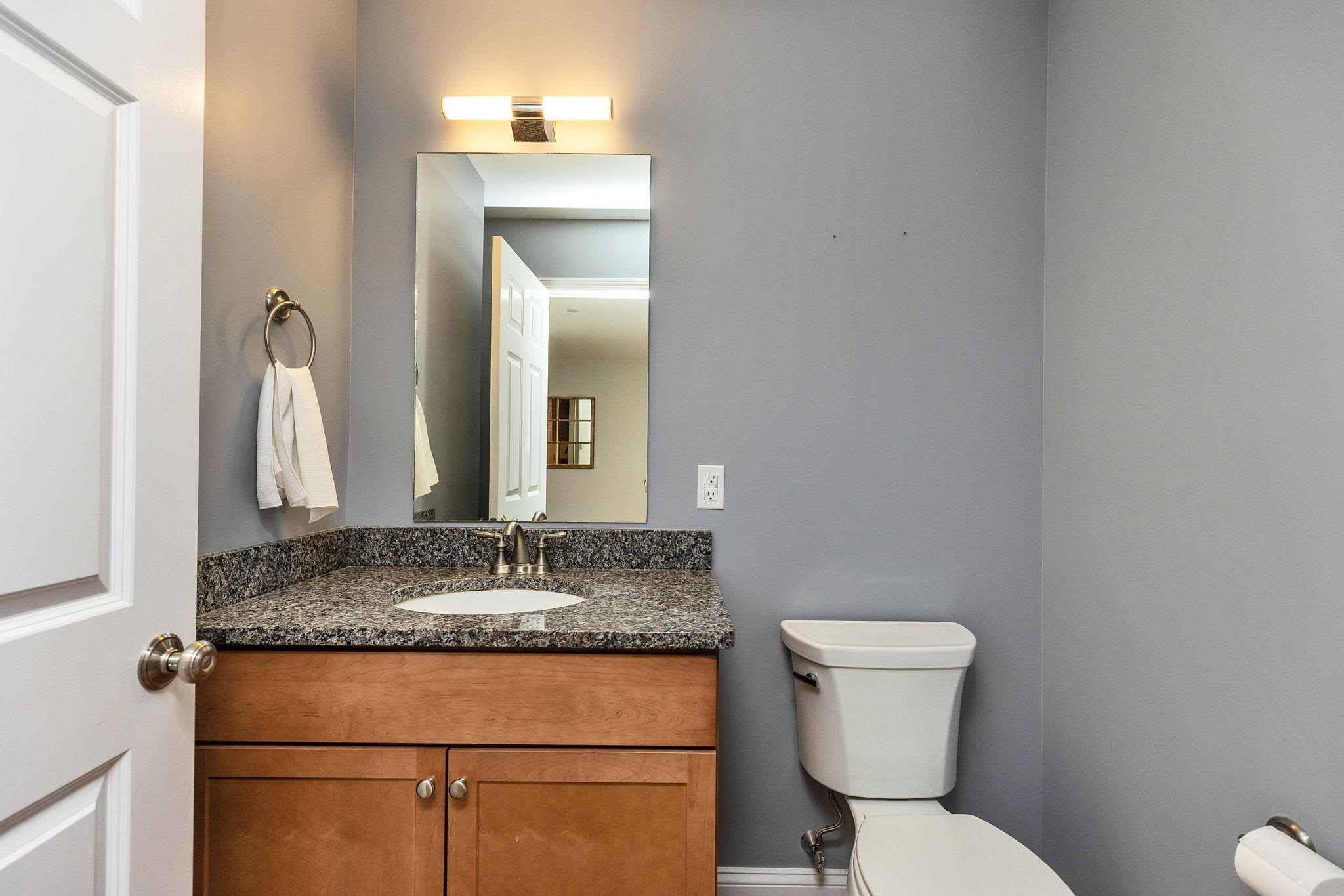 First floor half bath