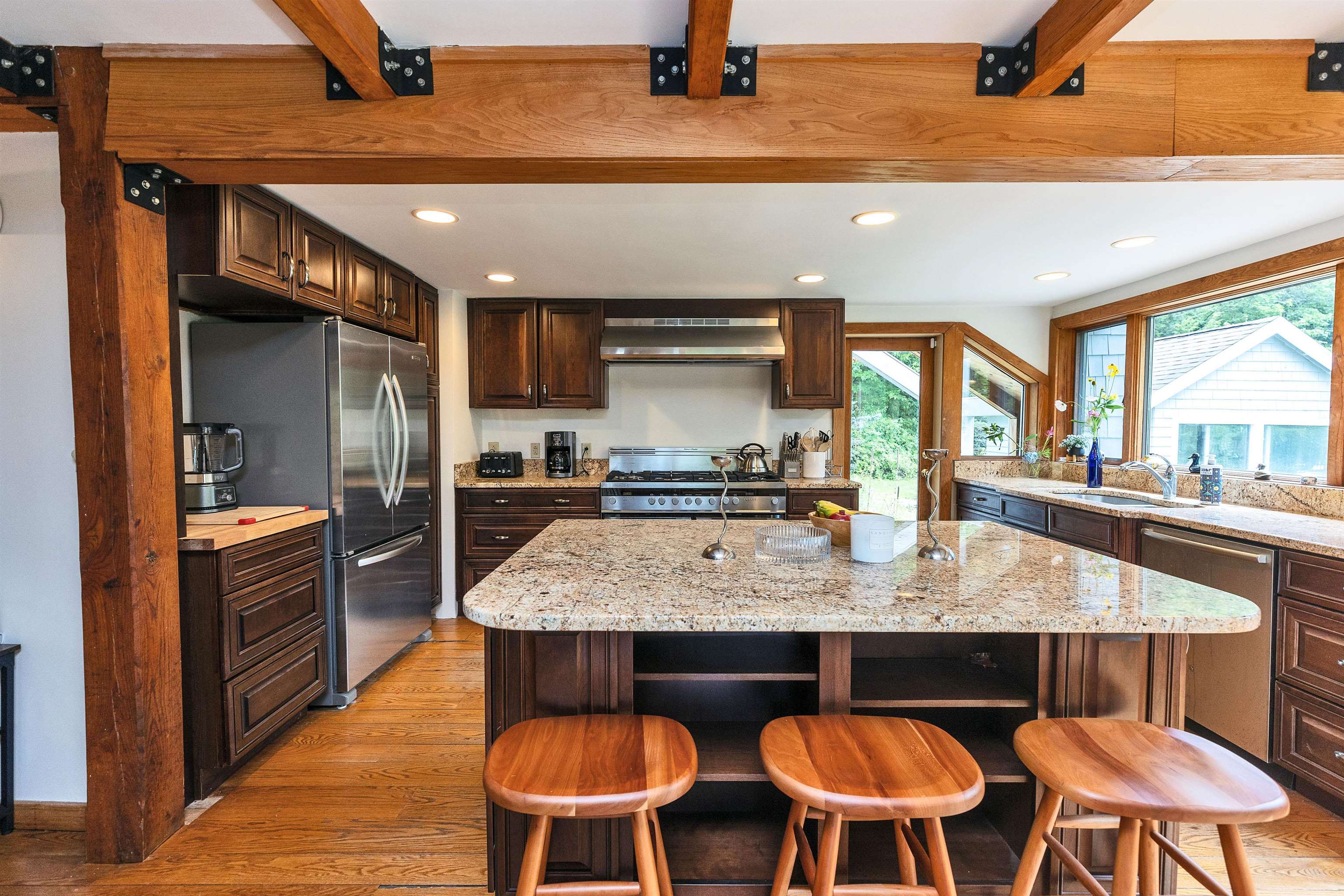 Granite countertop island
