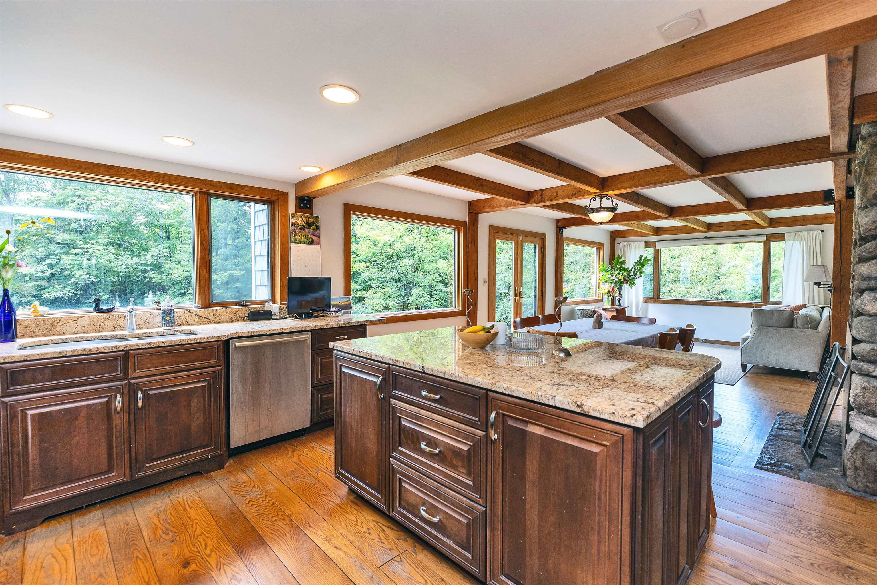 Oversized windows to let light and warmth in