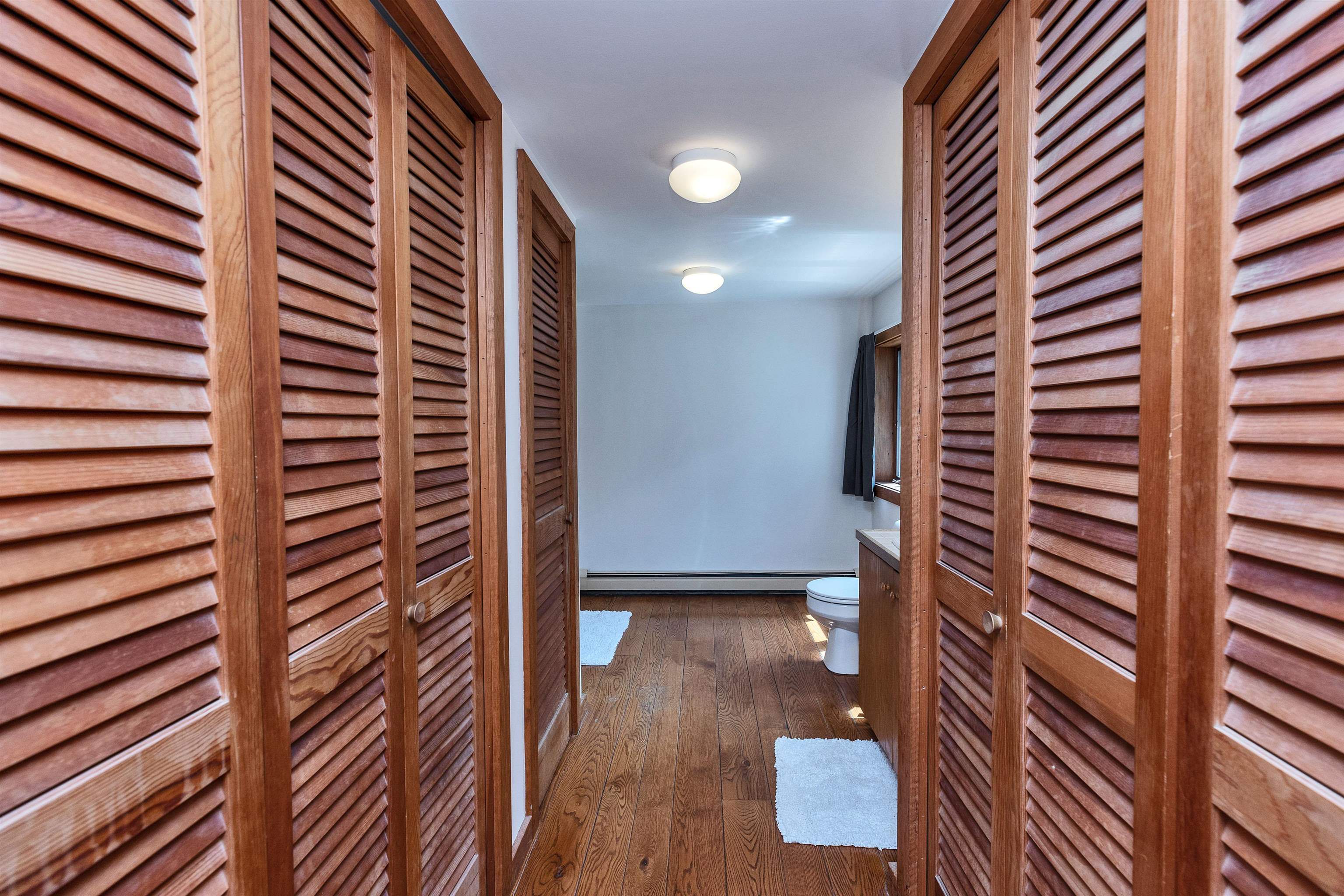 Closet walls to private bath