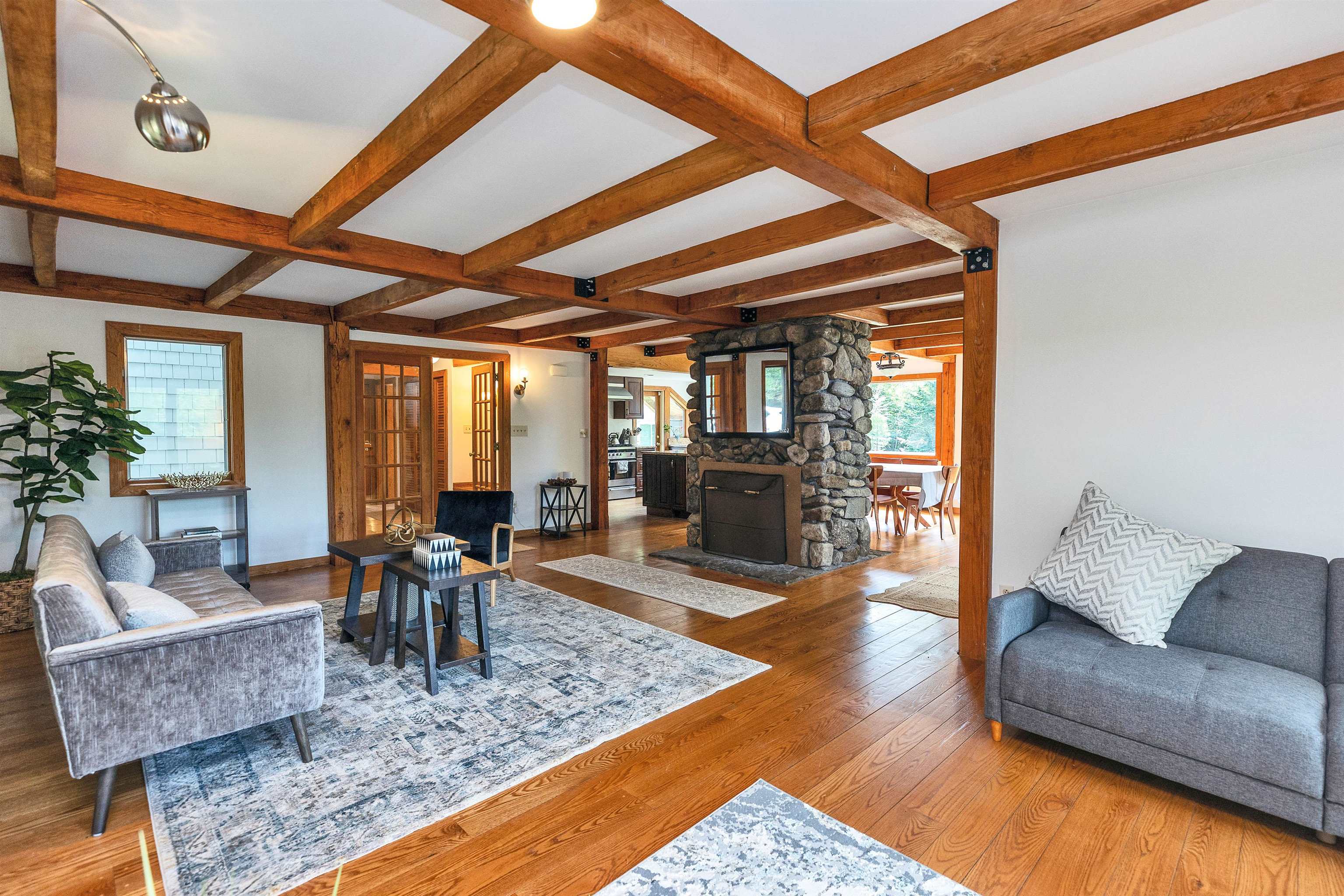 Living room fireplace
