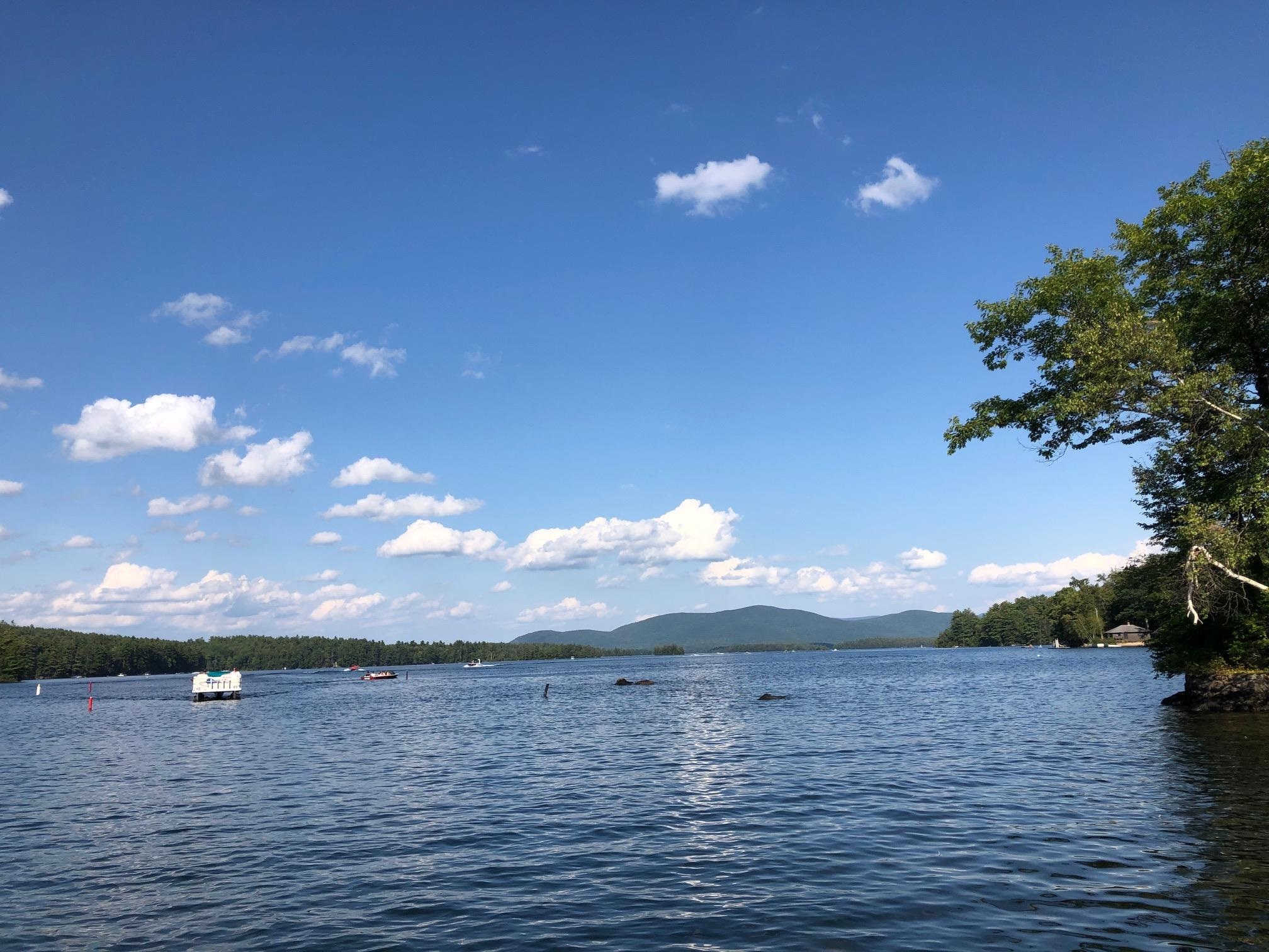 Coming out of the channel opening to Big Squam