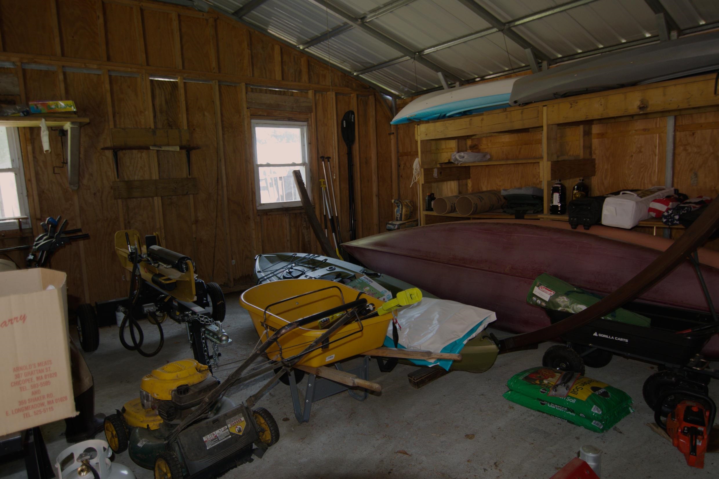 Two car garage..concrete floor.