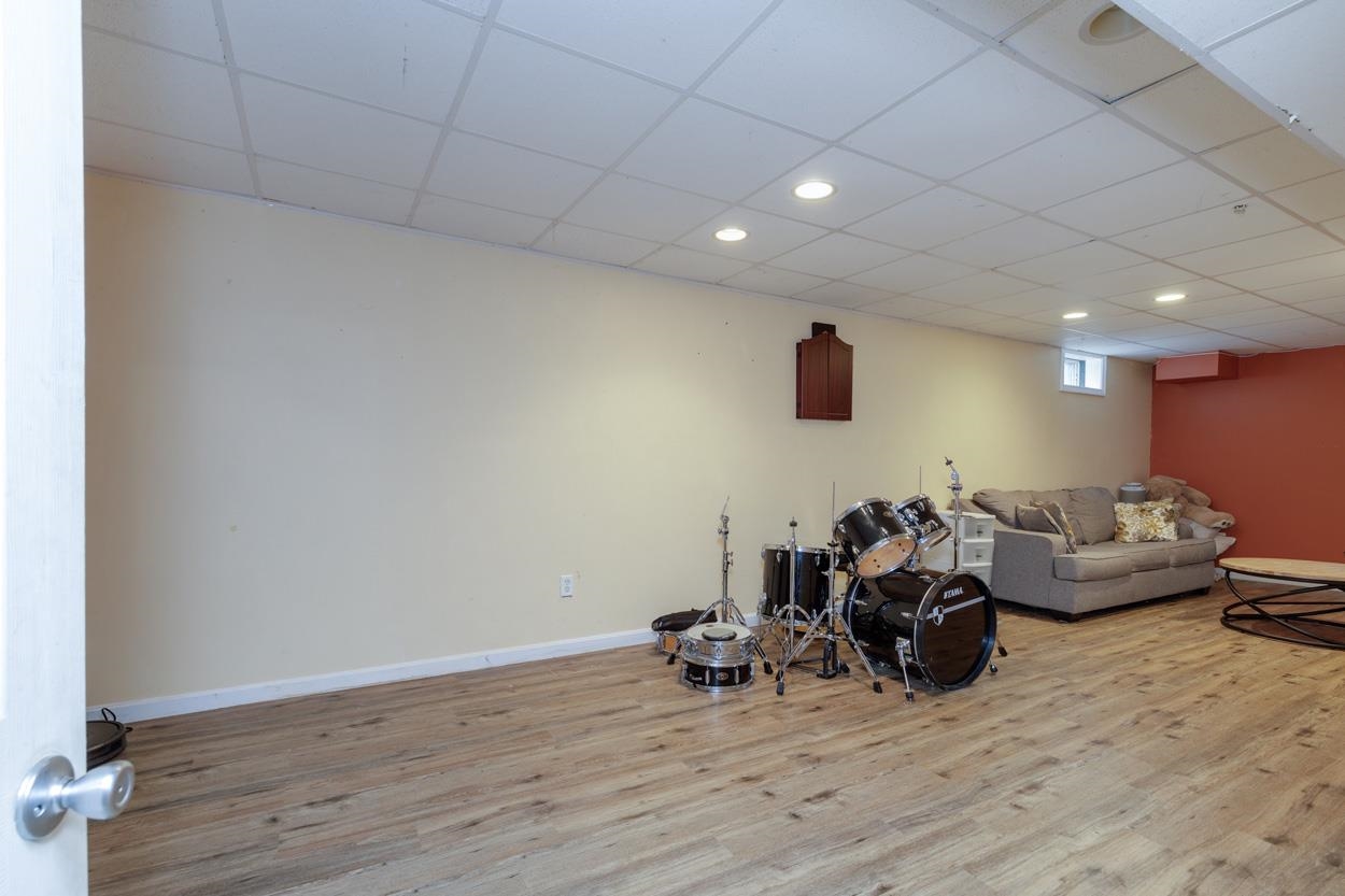 Finished Rec Room in Lower Level