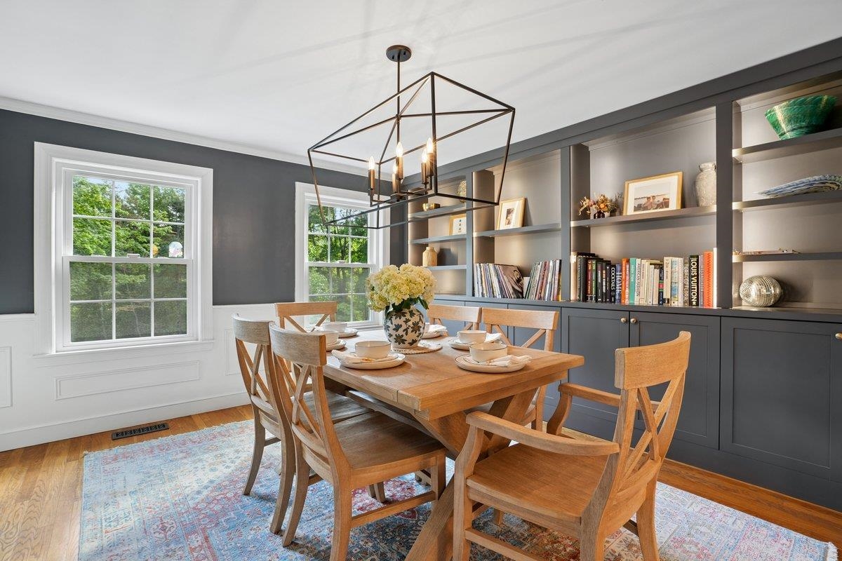 Formal Dining Room with Built-Ins