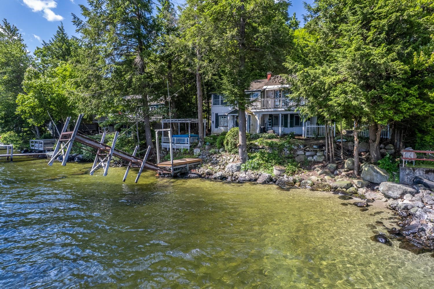 Existing boat dock in place for boating access, with a mooring historically used by the sellers. 25647750