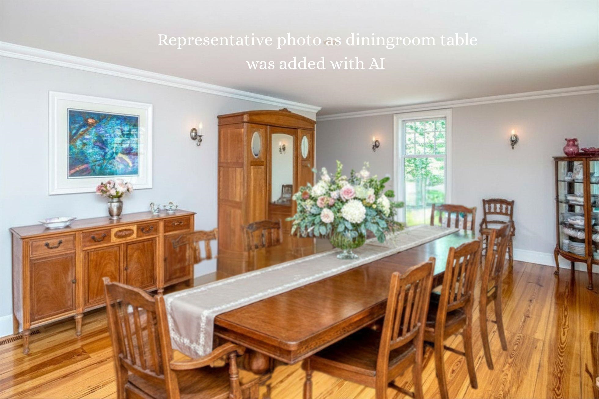 AI dining table and chairs