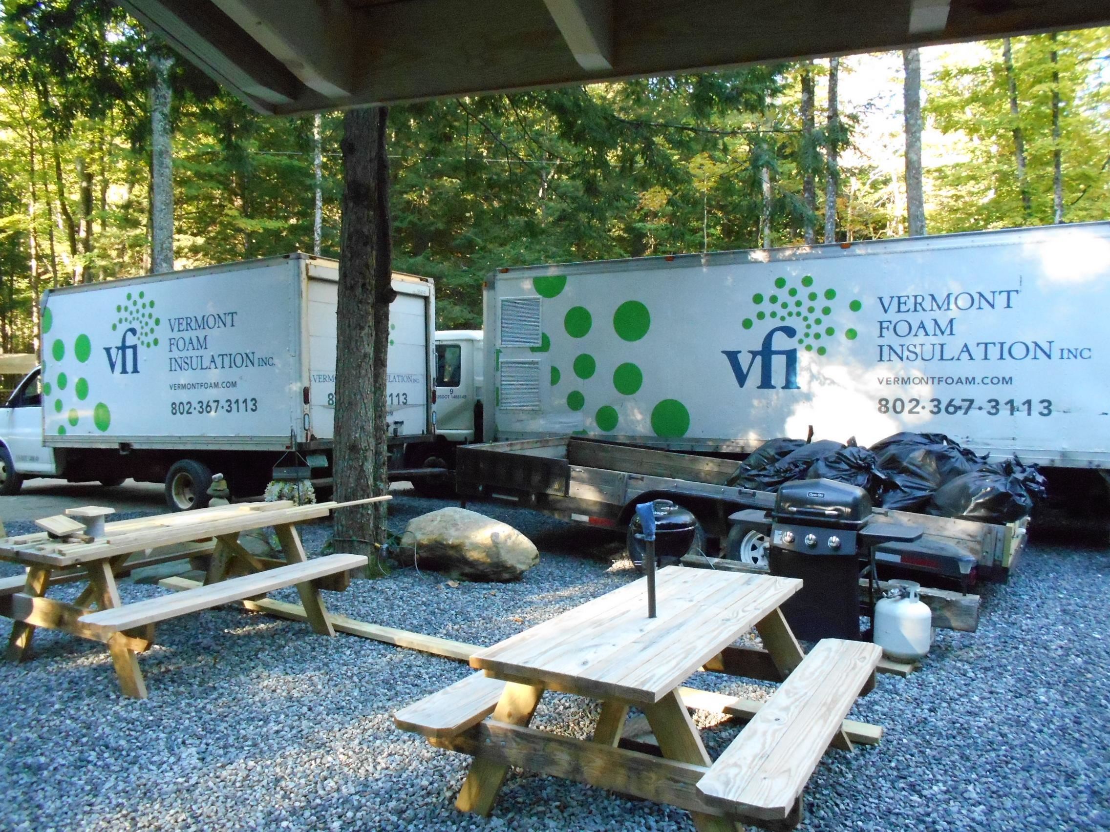 Vermont Foam insulated the cabin