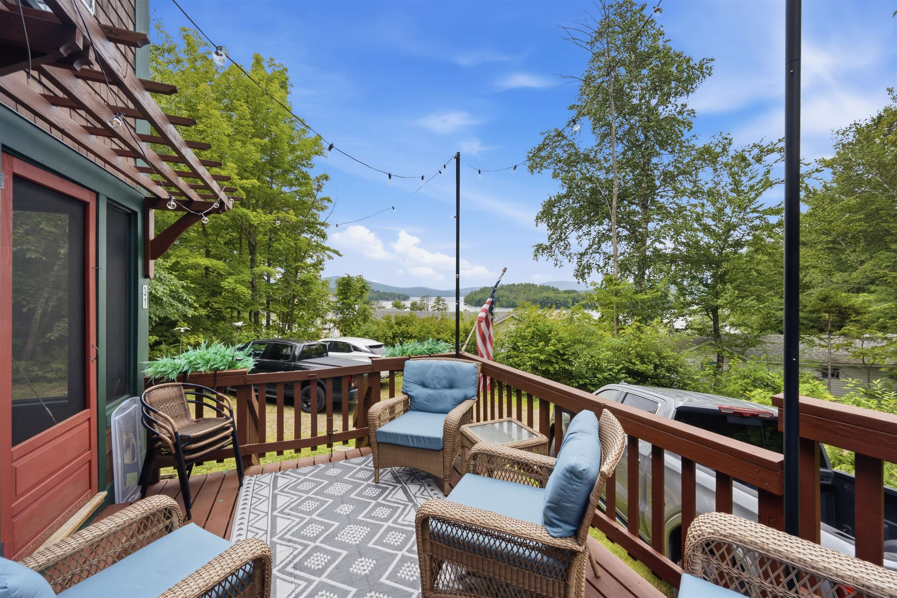 Spacious deck with Great Lake Views!