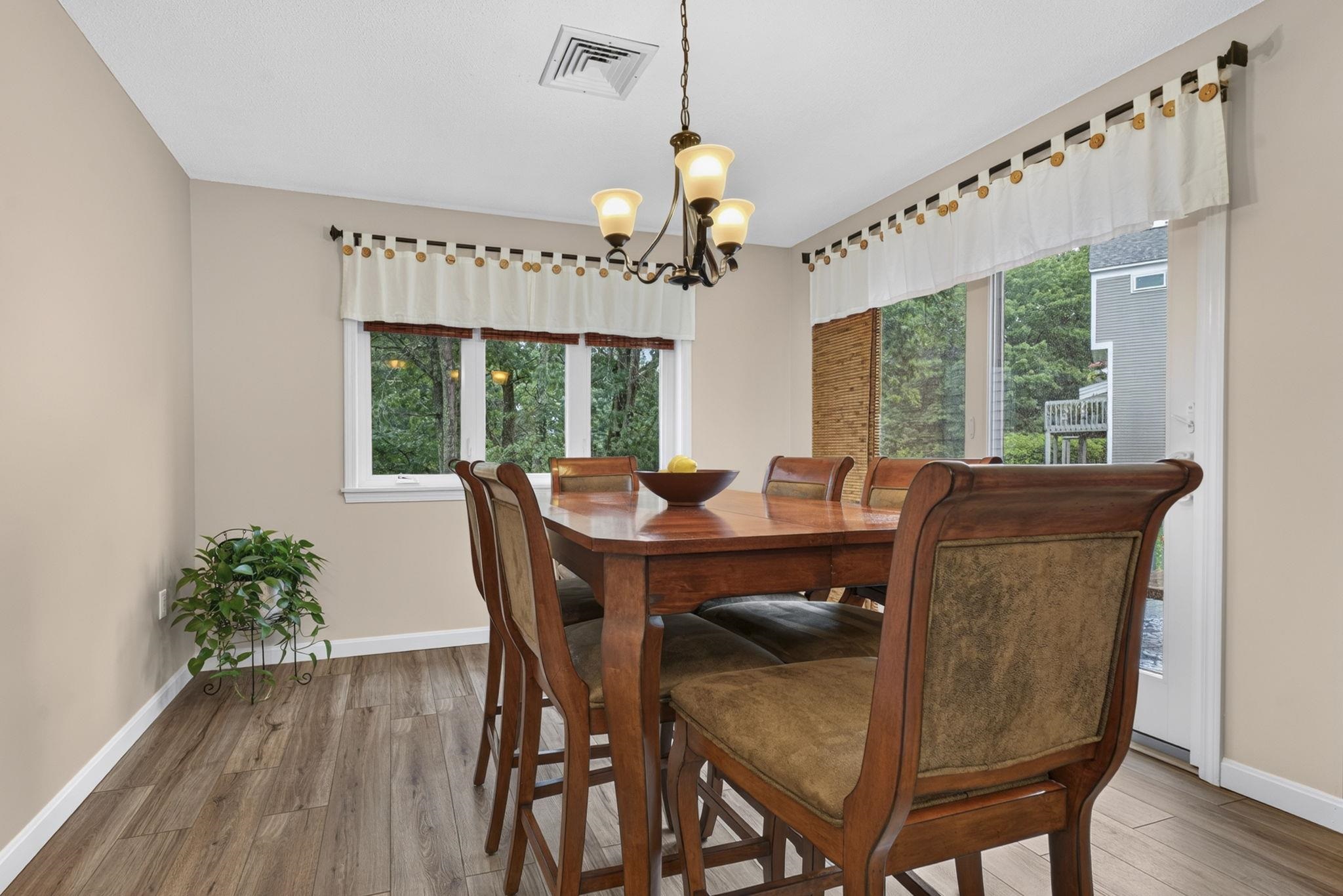 Glass Door opens up to the Deck