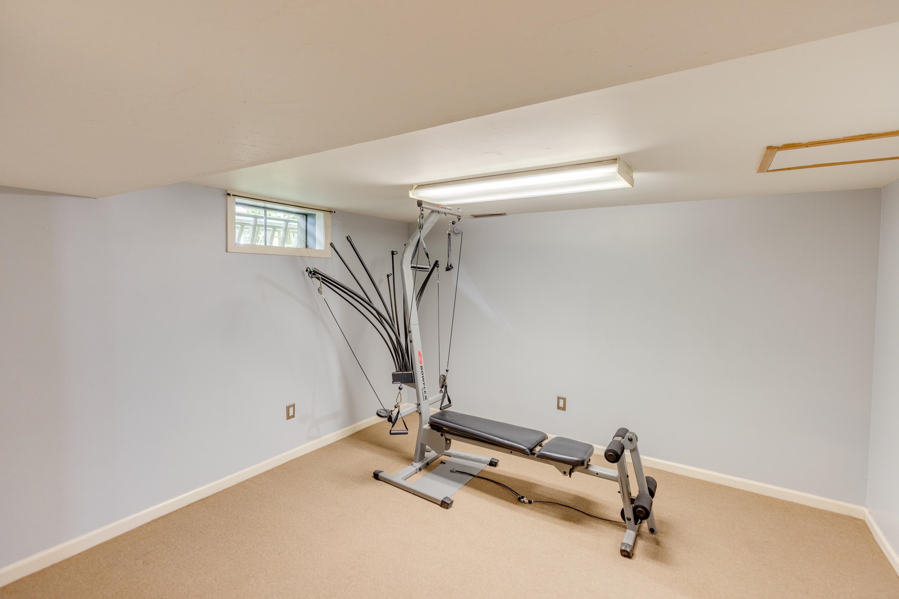 Basement finished room/exercise room?