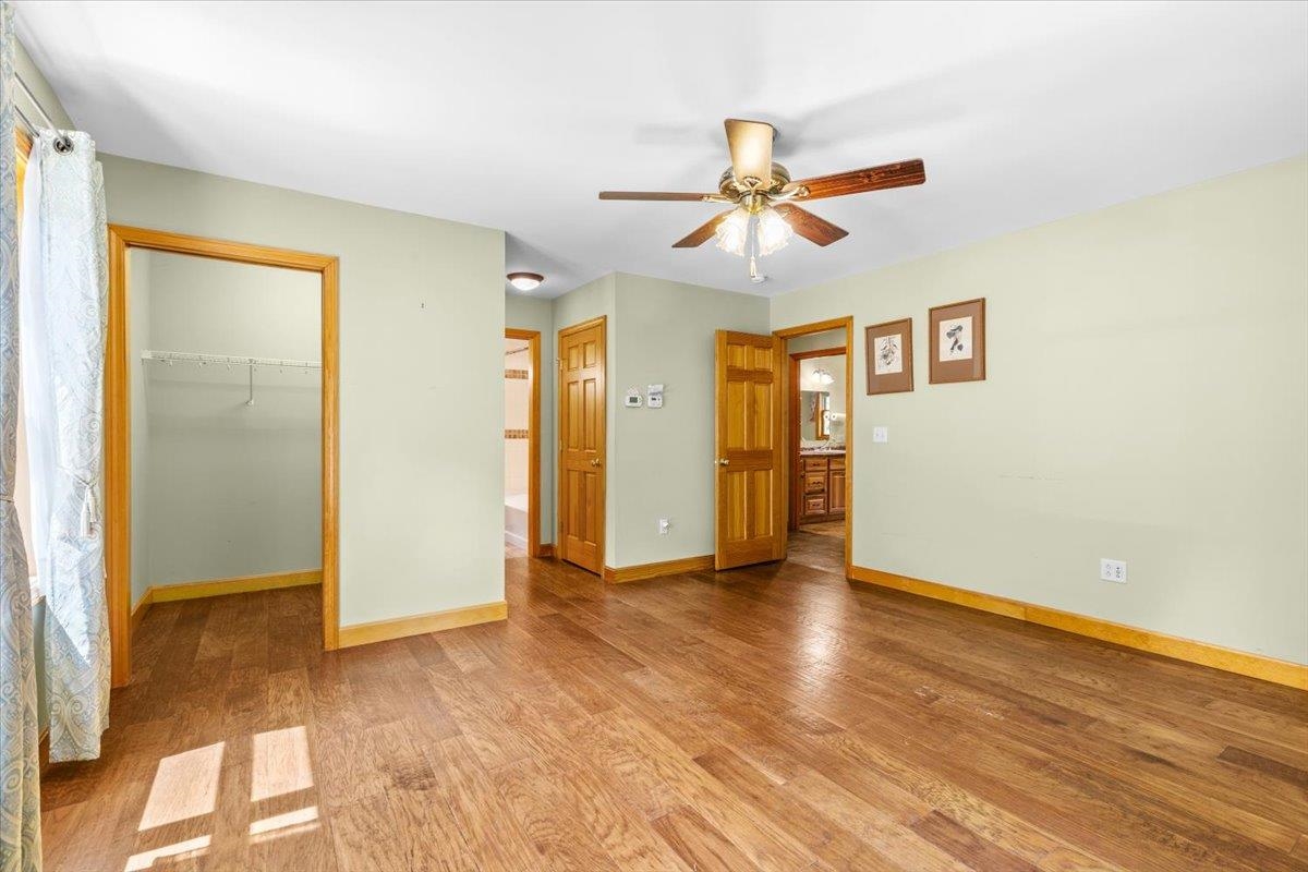 First floor bedroom, wood doors, great trim