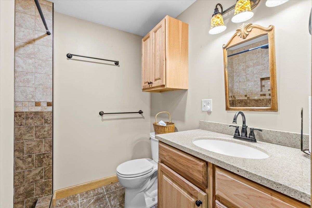 Ceramic Tile Shower off In Law Suite