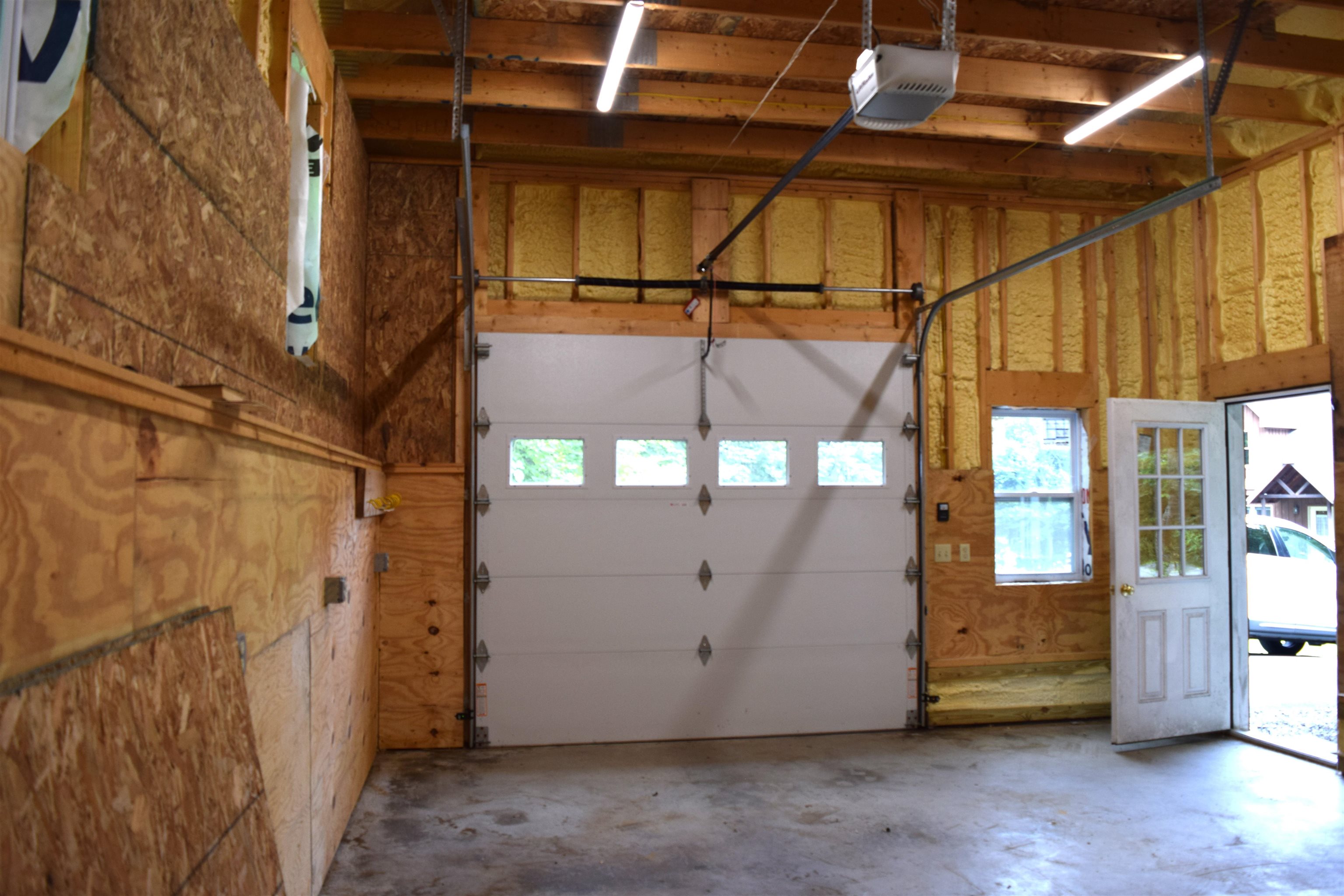 1 Bay detached heated garage with electric & miniplit