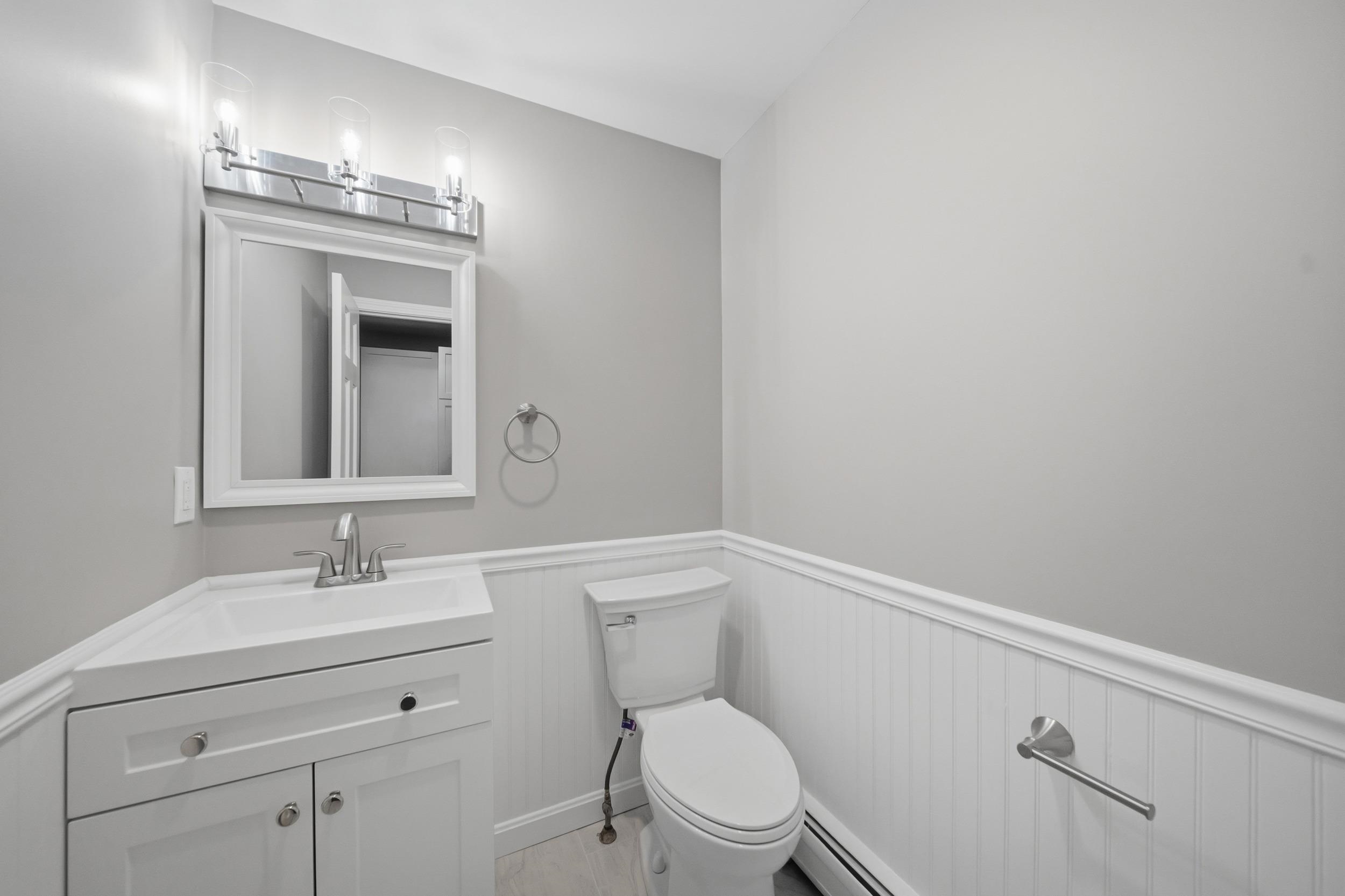 First floor half bath