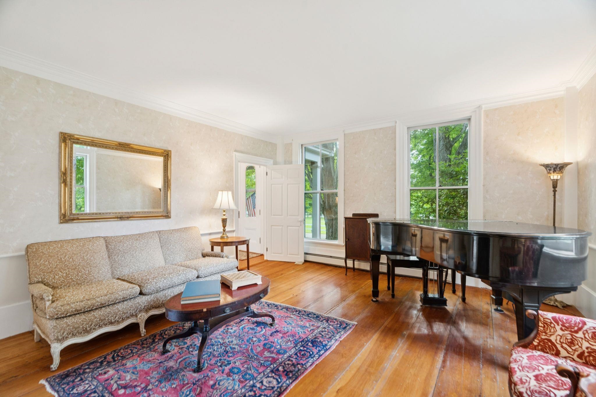 Music room to the left of the front door