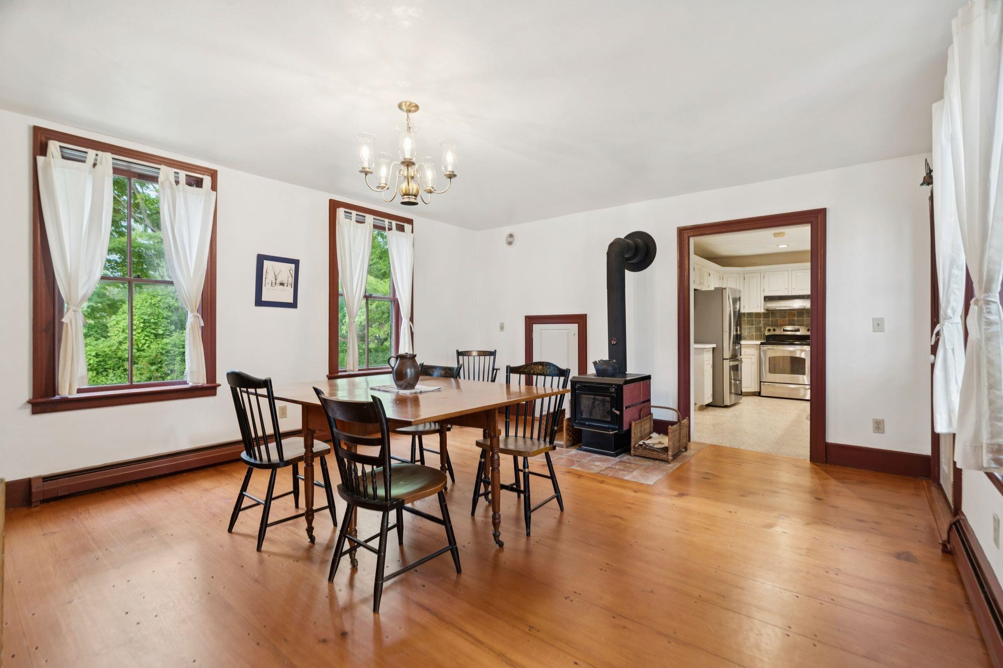 Unstaged dining room