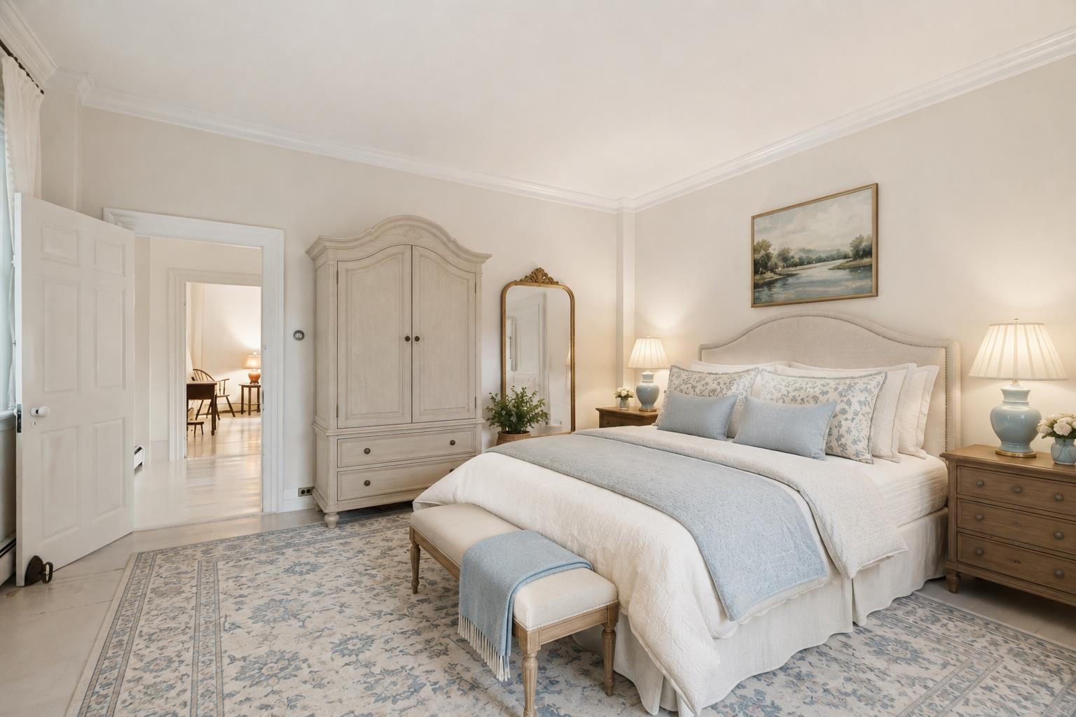 Virtually staged bedroom 01
