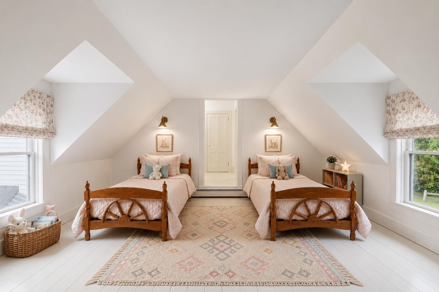 Virtually staged small bedroom 04