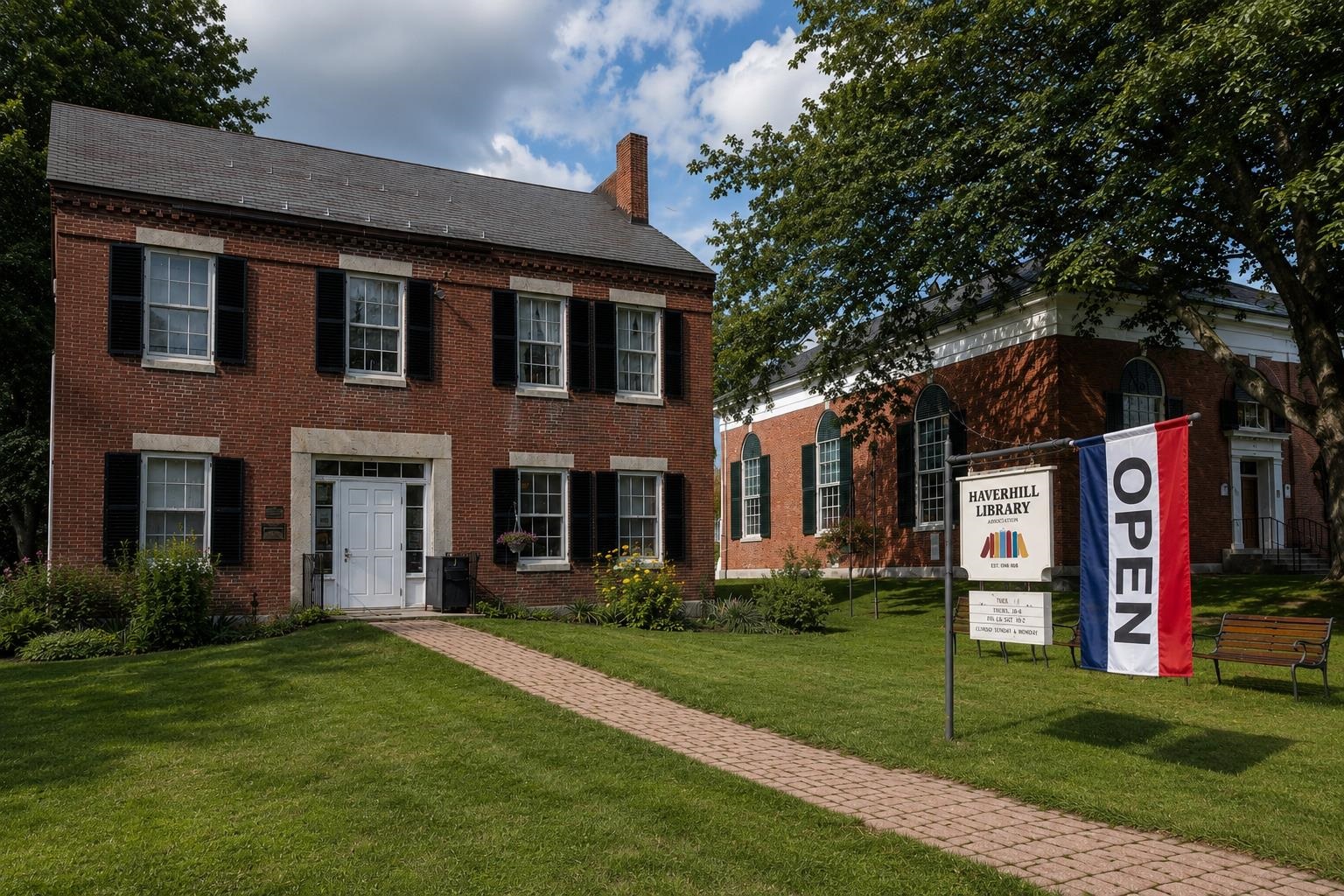 Haverhill Public Library right around the corner