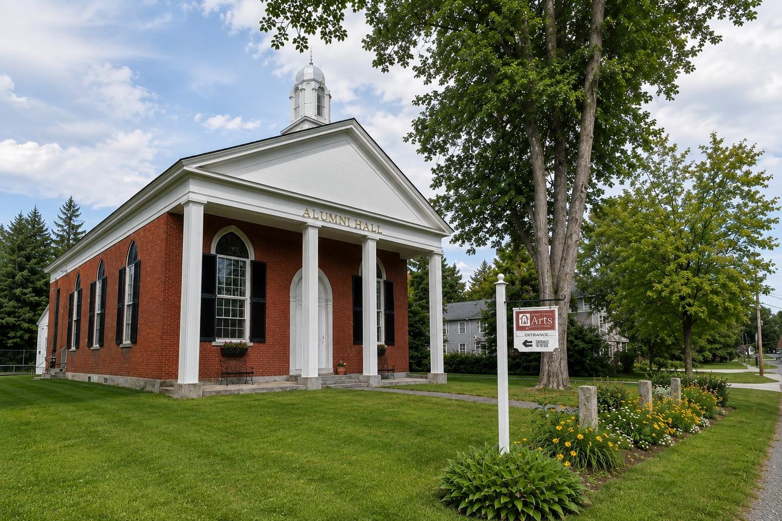 Court St Arts in Alumni Hall next door to the Haverhill Public Library