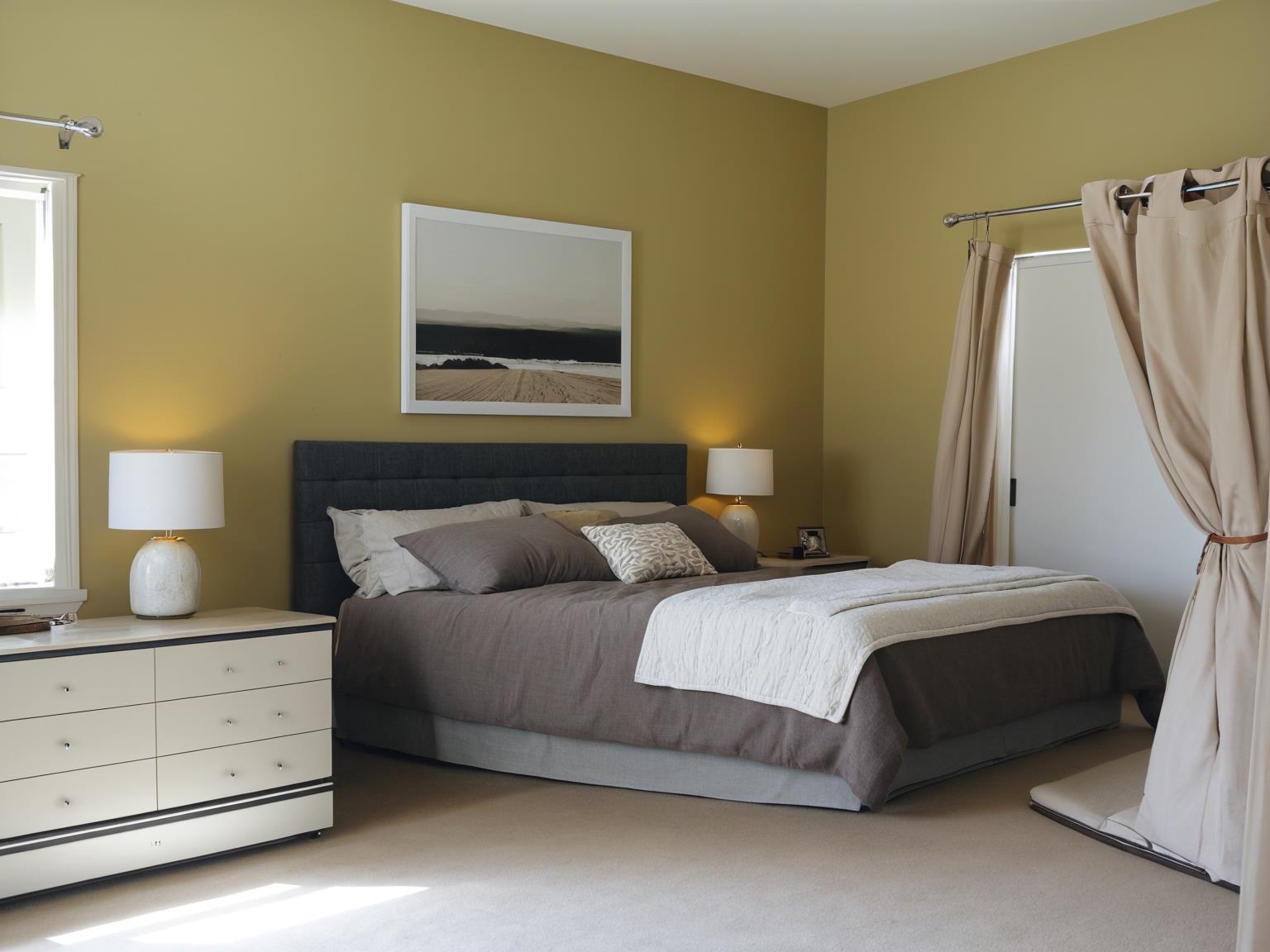 Viturally Staged Bedroom