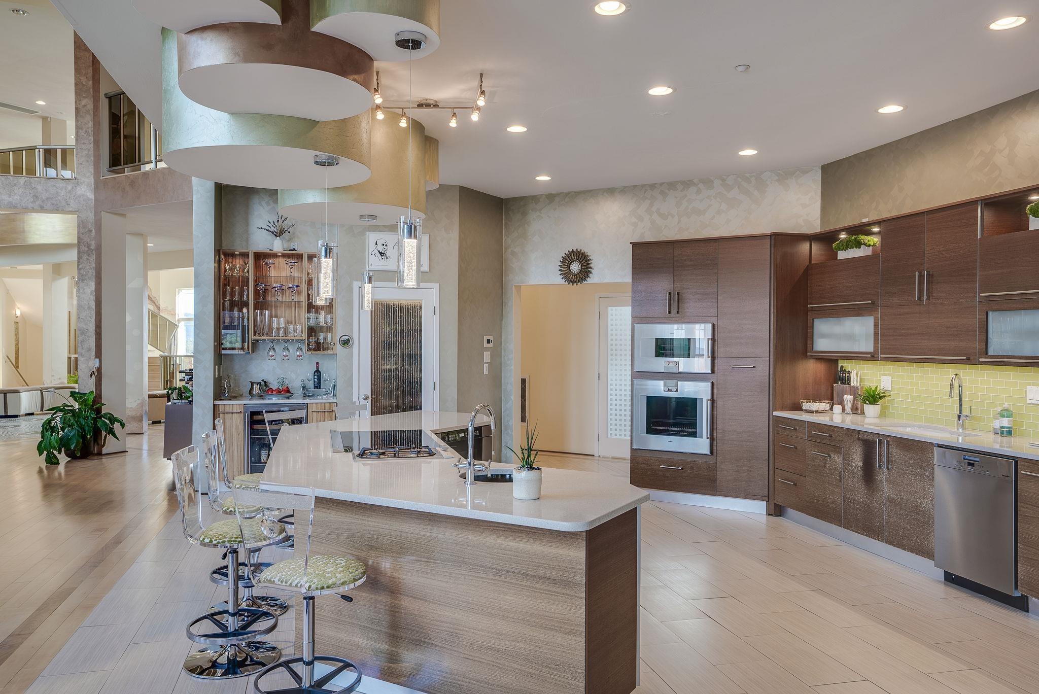 Italian Cabinetry, Silestone Surfaces & Beverage Center