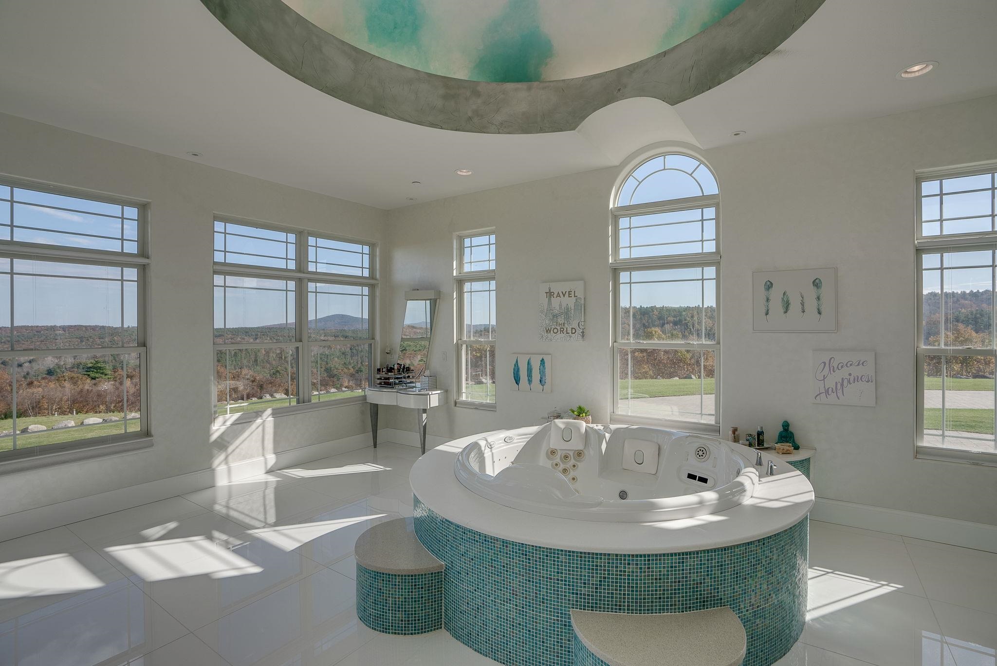 Primary Bath with Domed Ceiling Over Spa Tub