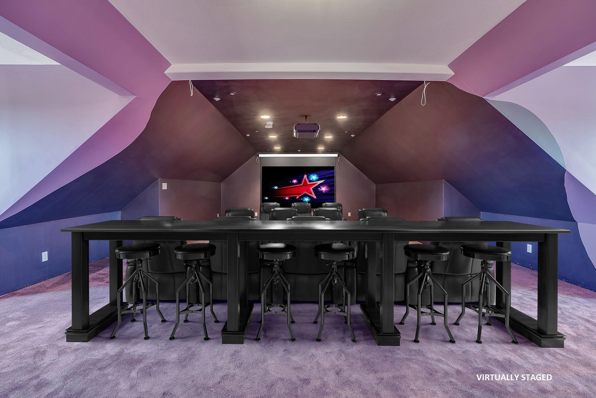 2nd Floor: Media Room * Virtually Staged