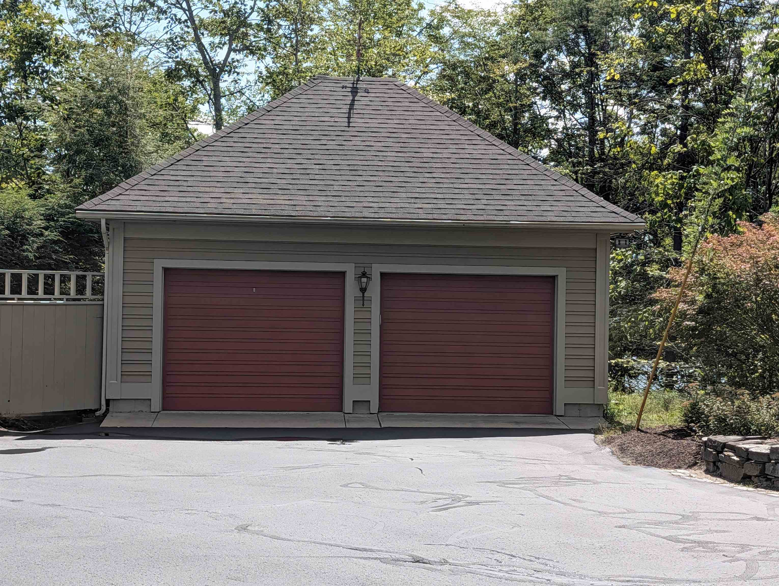 Detached two car garage