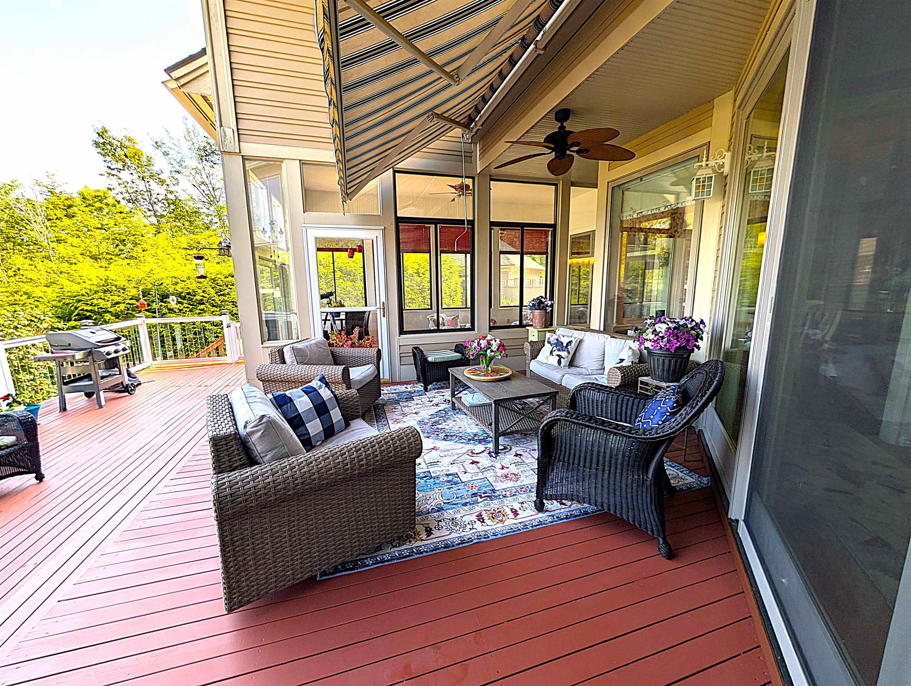 Freshly stained deck!