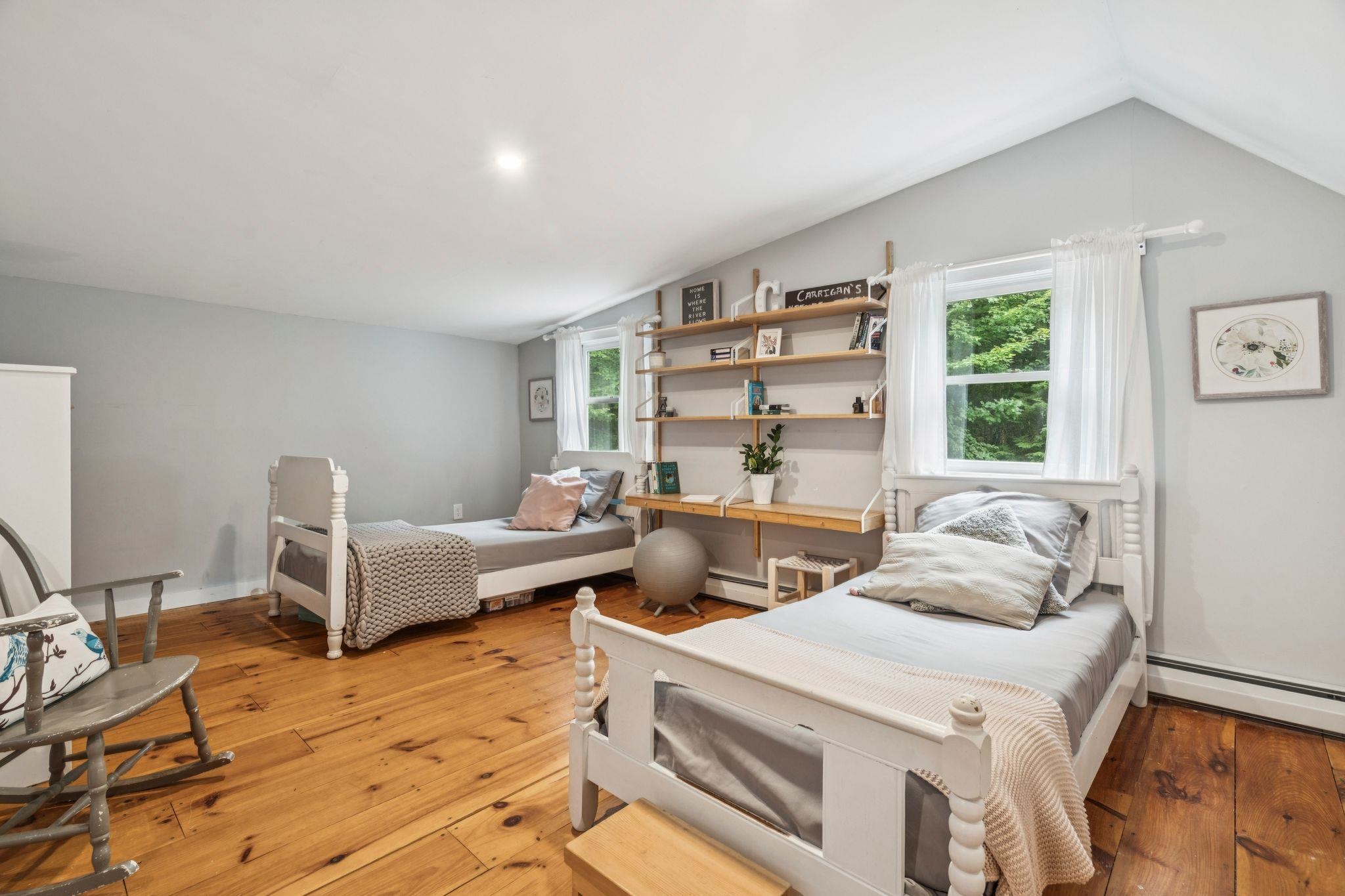 Spacious light filled bedroom
