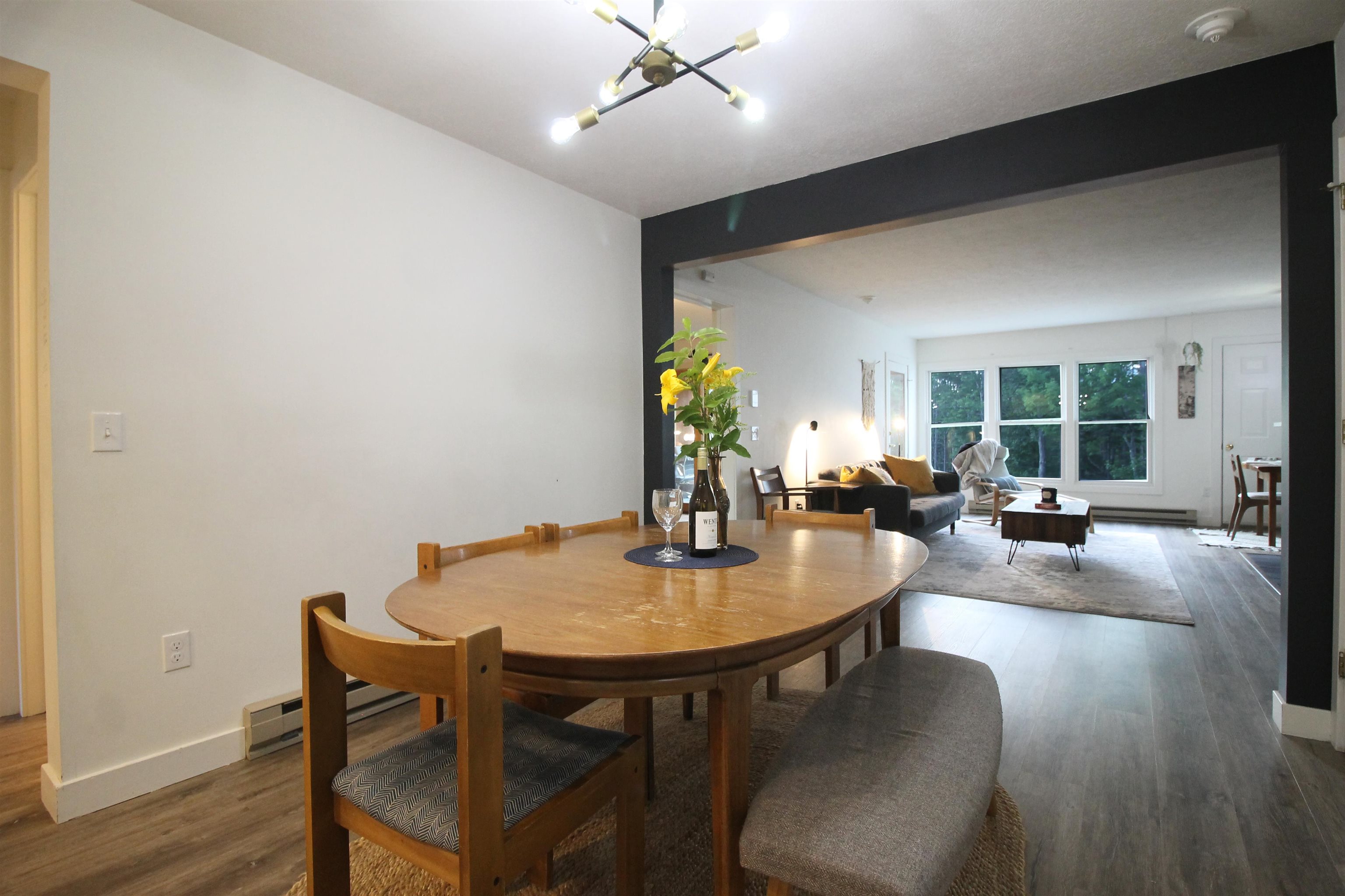 Dining and living area are nicely connected