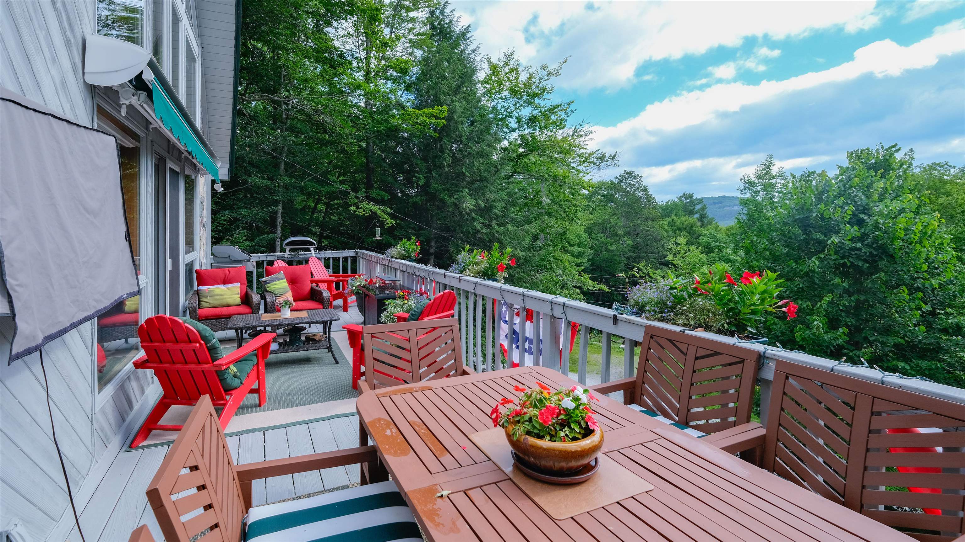 Deck with eastern views