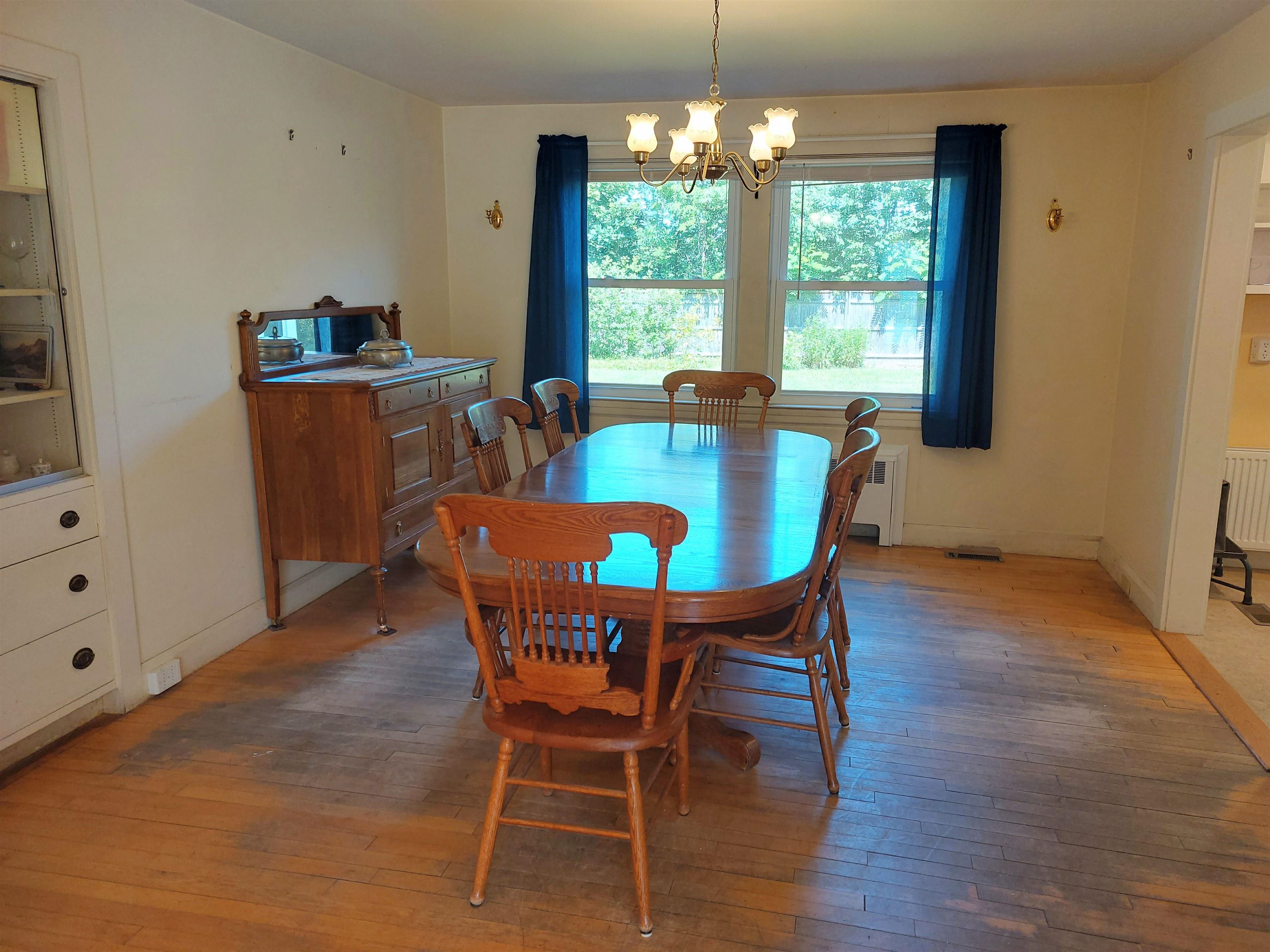Dining Room Windows View To Private Backyard