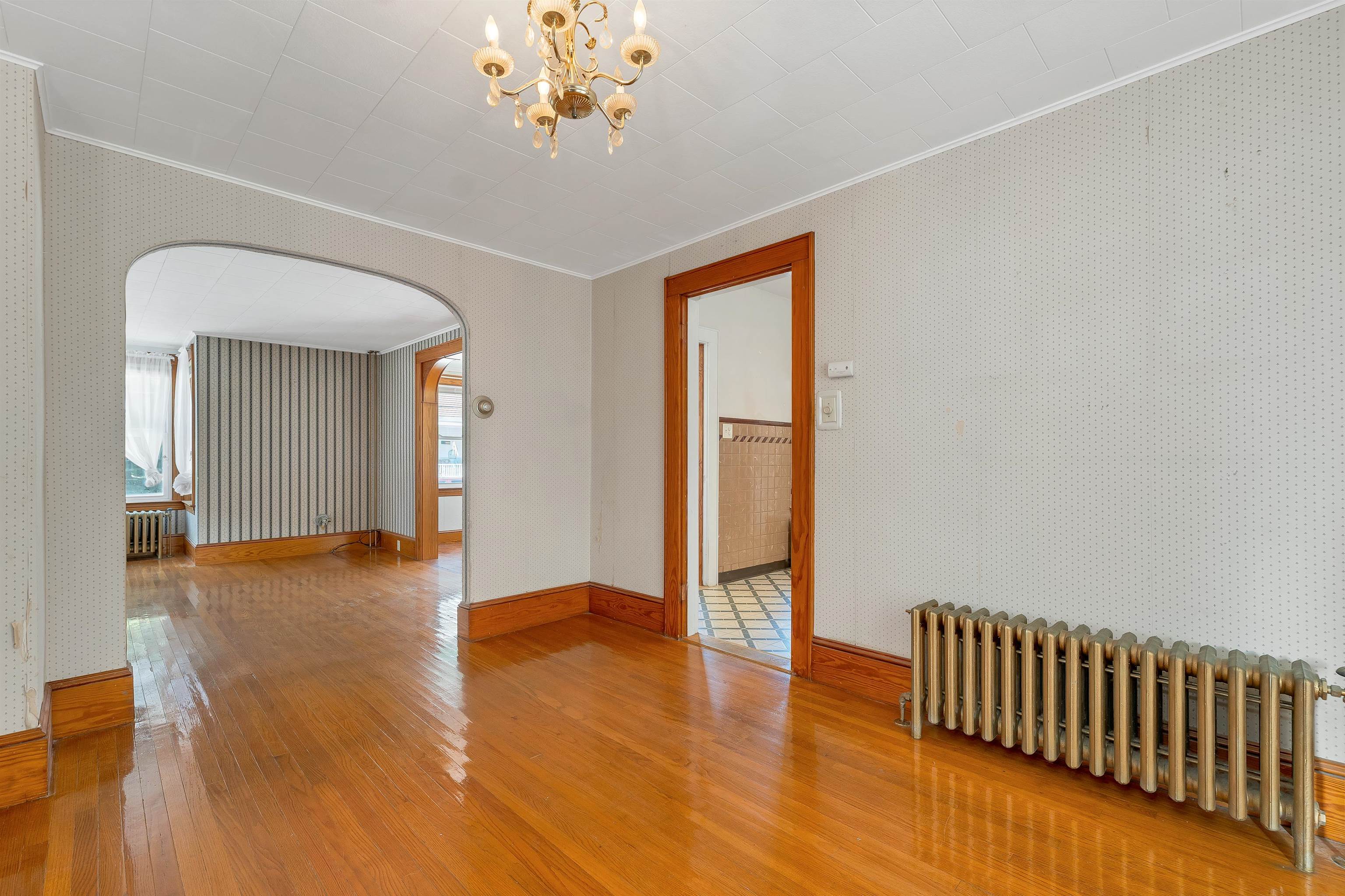 Warm hardwood floor