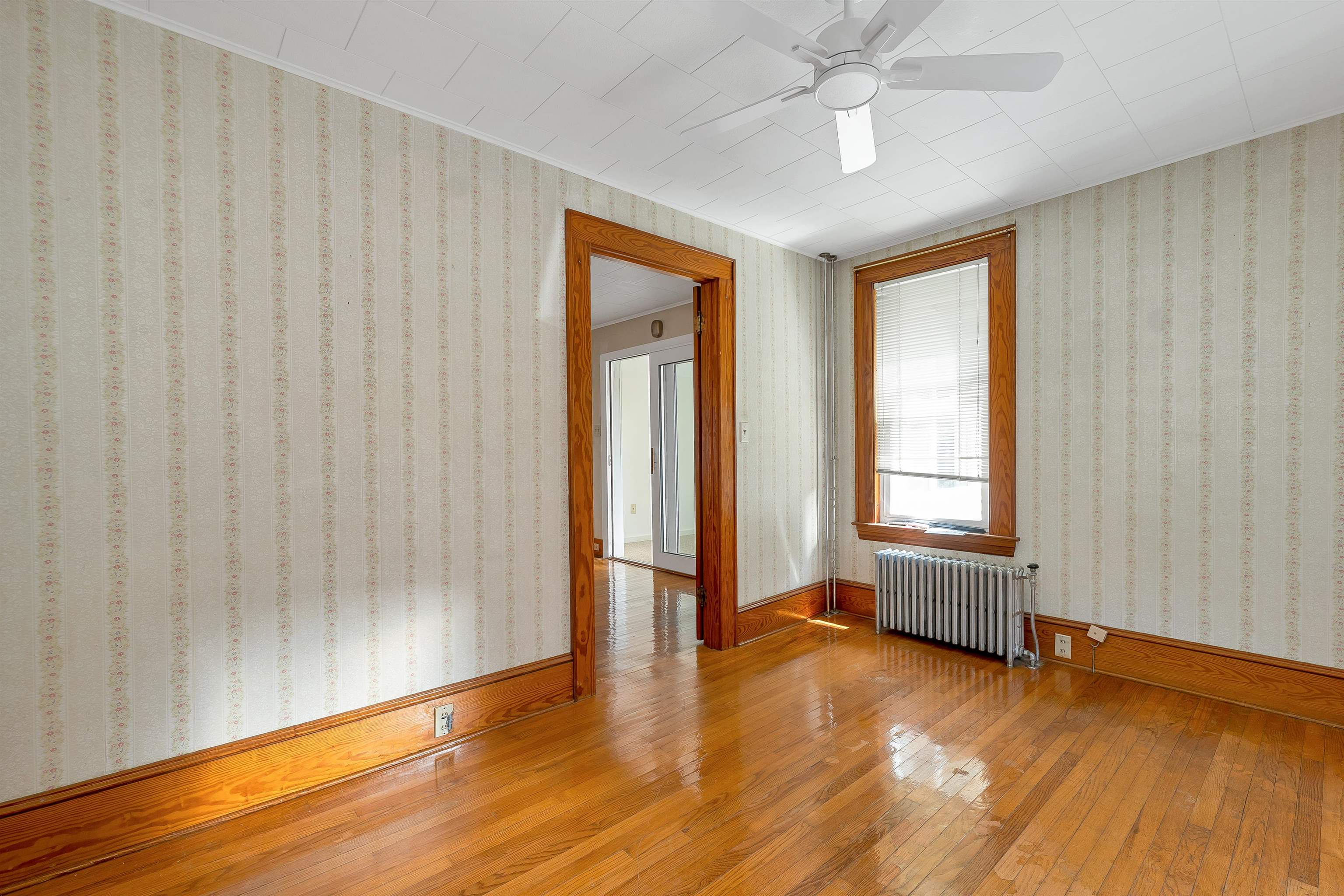 Wood wainscotting and trim