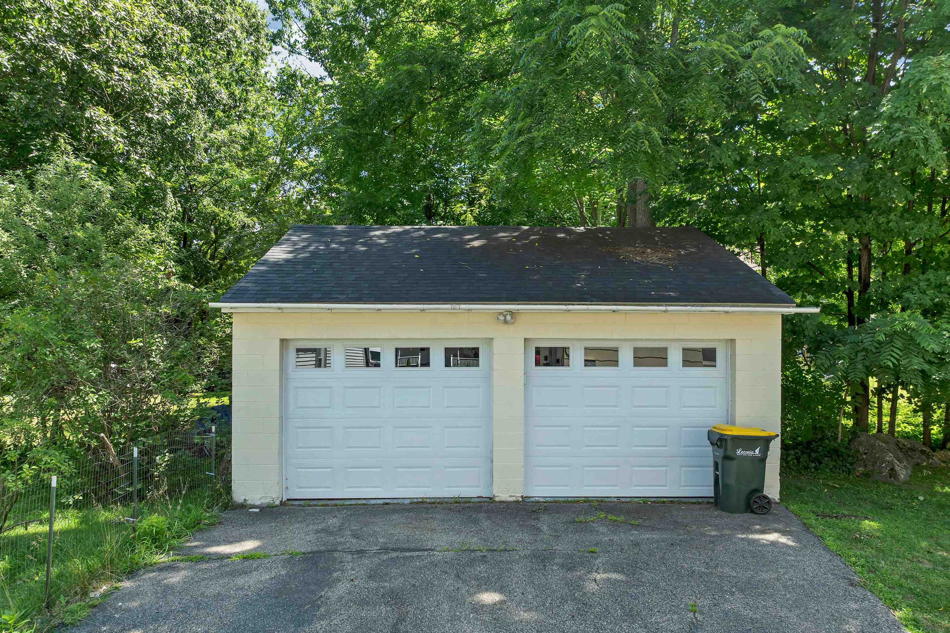 Large Two Car garage with newer doors