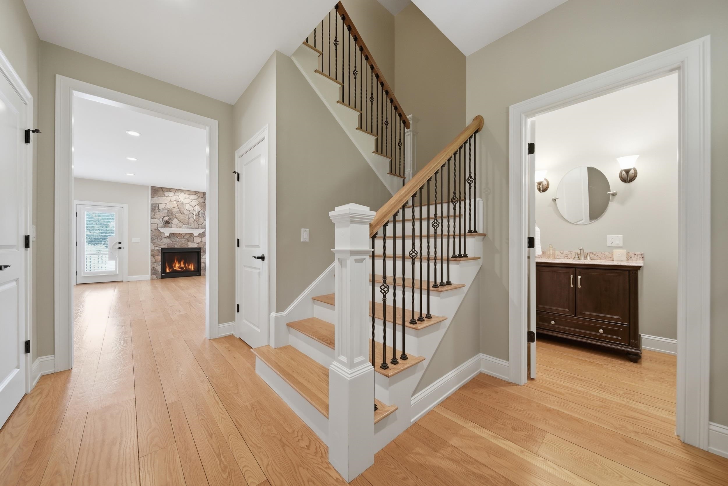 One Set of Stairs to Second Level
