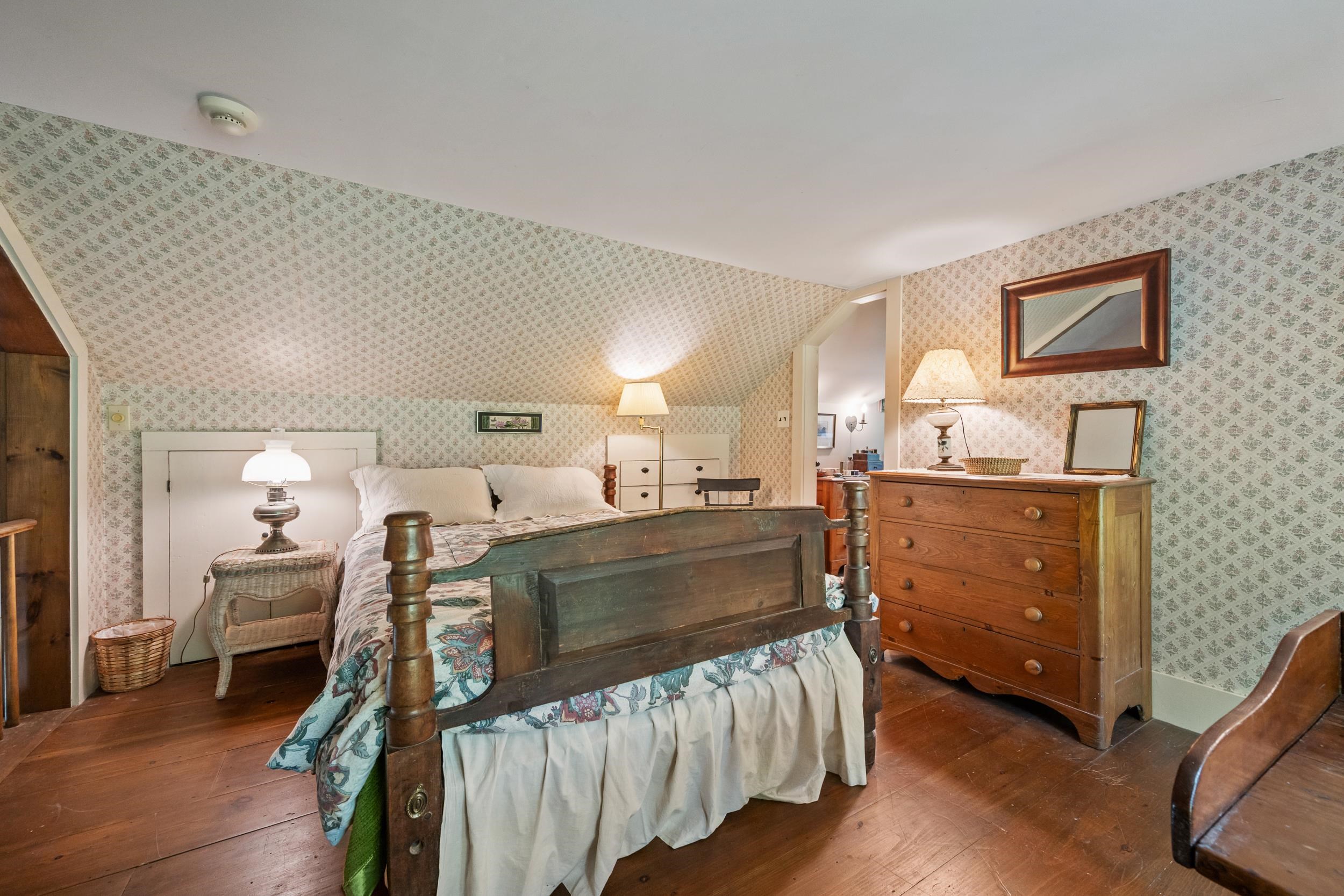IN EACH OF THE ROOMS, THERE ARE EAVE CLOSETS AND DRAWERS FOR STORAGE.