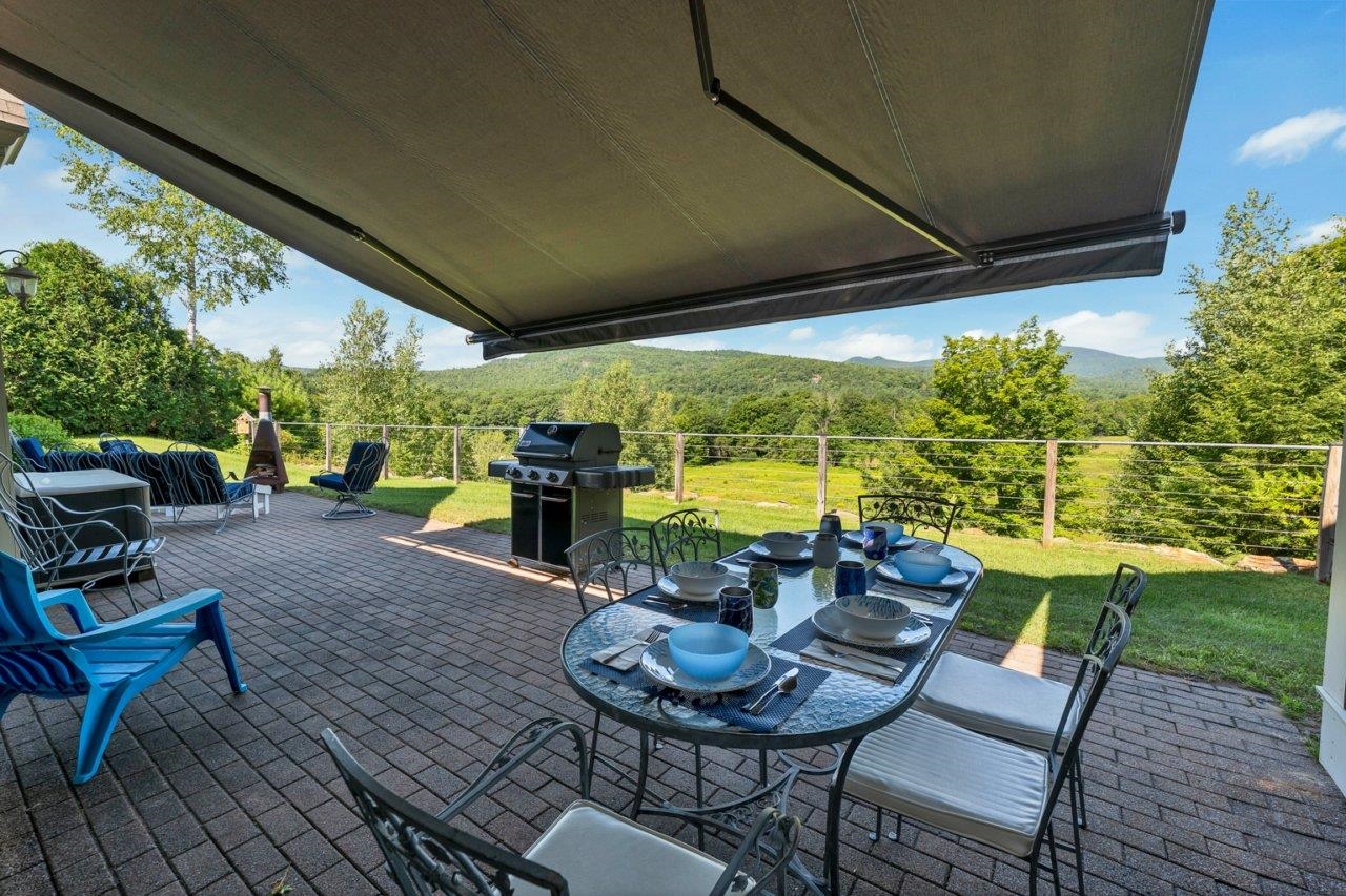 Shade by request with the awning
