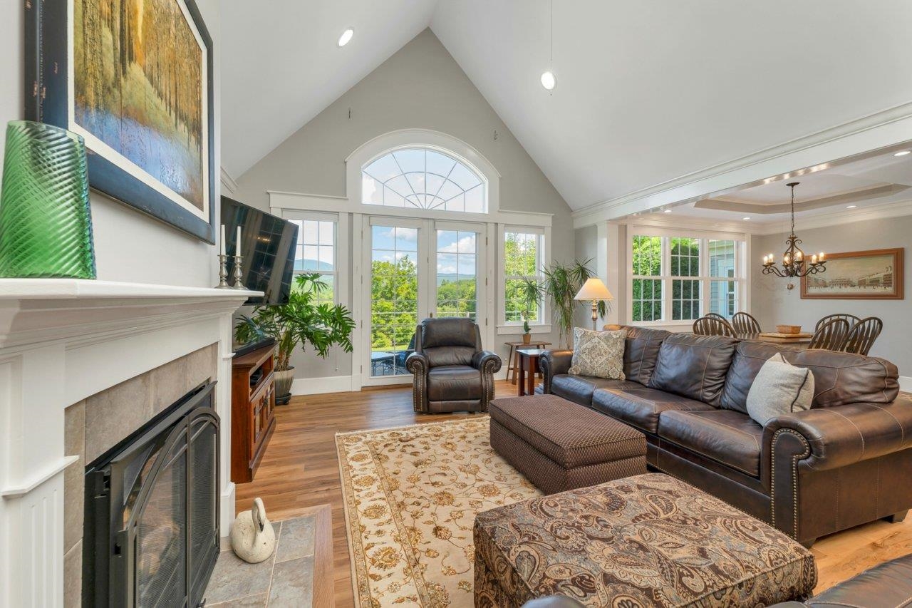 Soaring ceiling and great views.