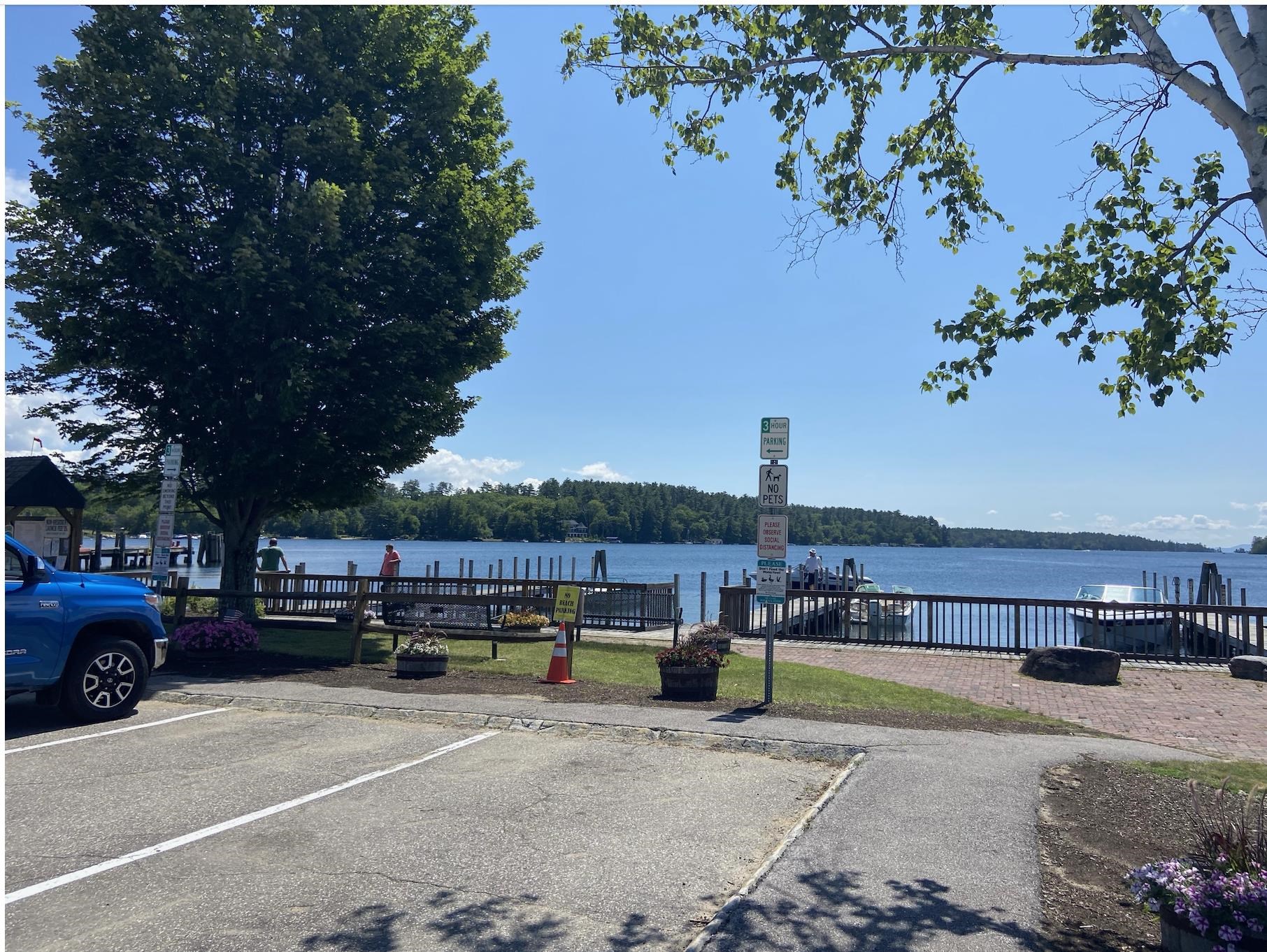 Close to public docks on Lake Winnipesaukee